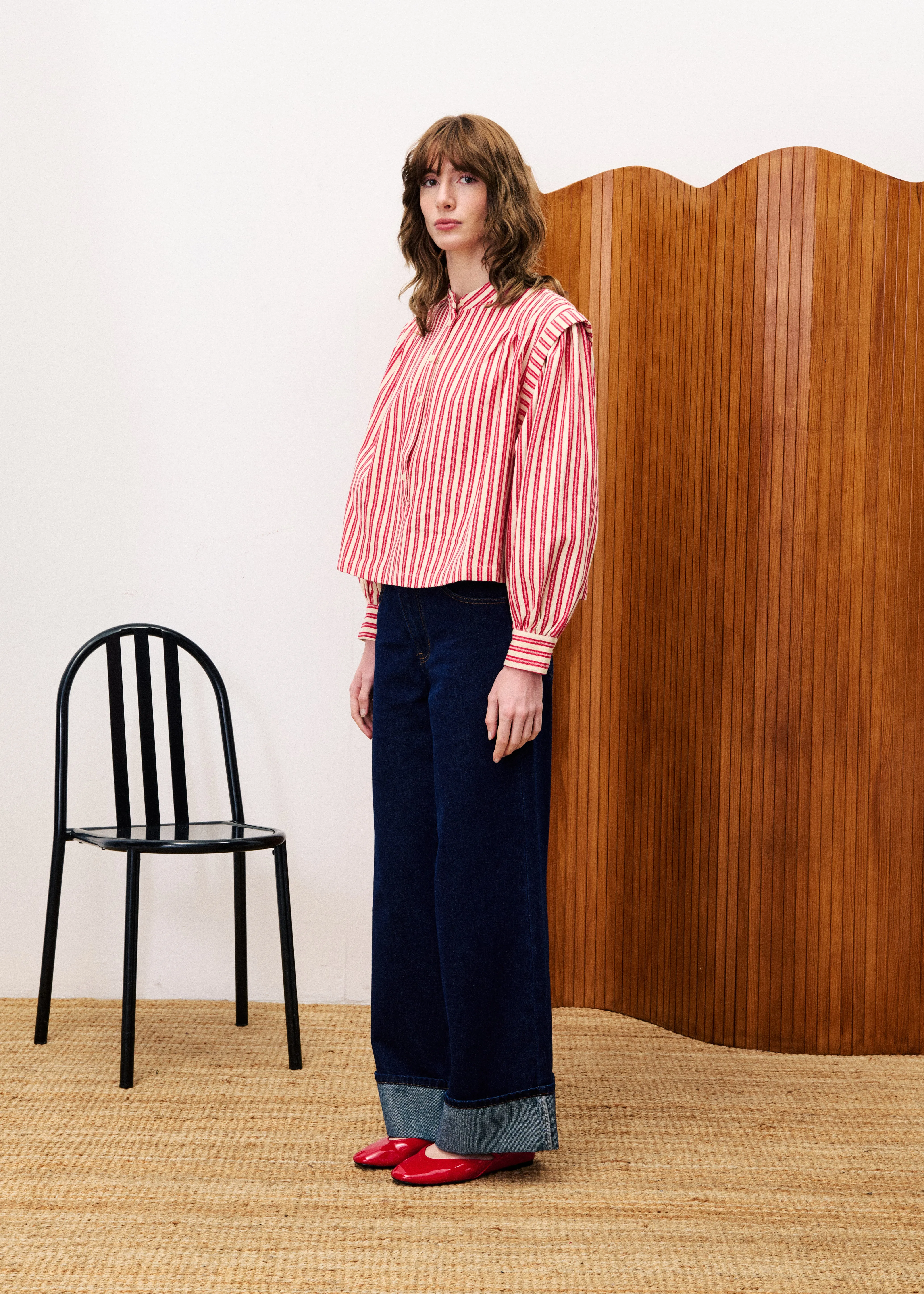 Blouse CHOUPETTE Rouge sold by FRNCH product image thumbnail 2