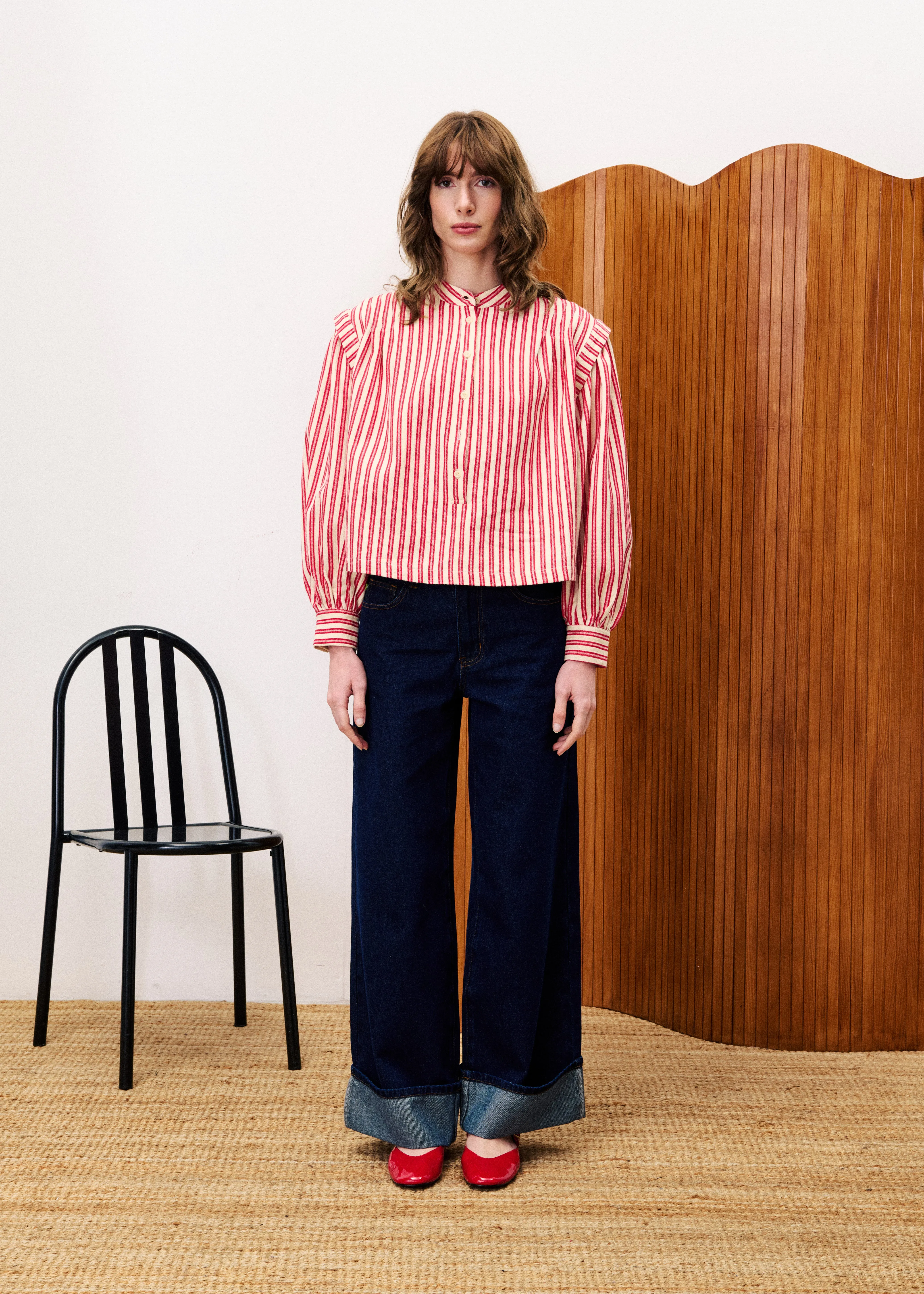 Blouse CHOUPETTE Rouge sold by FRNCH