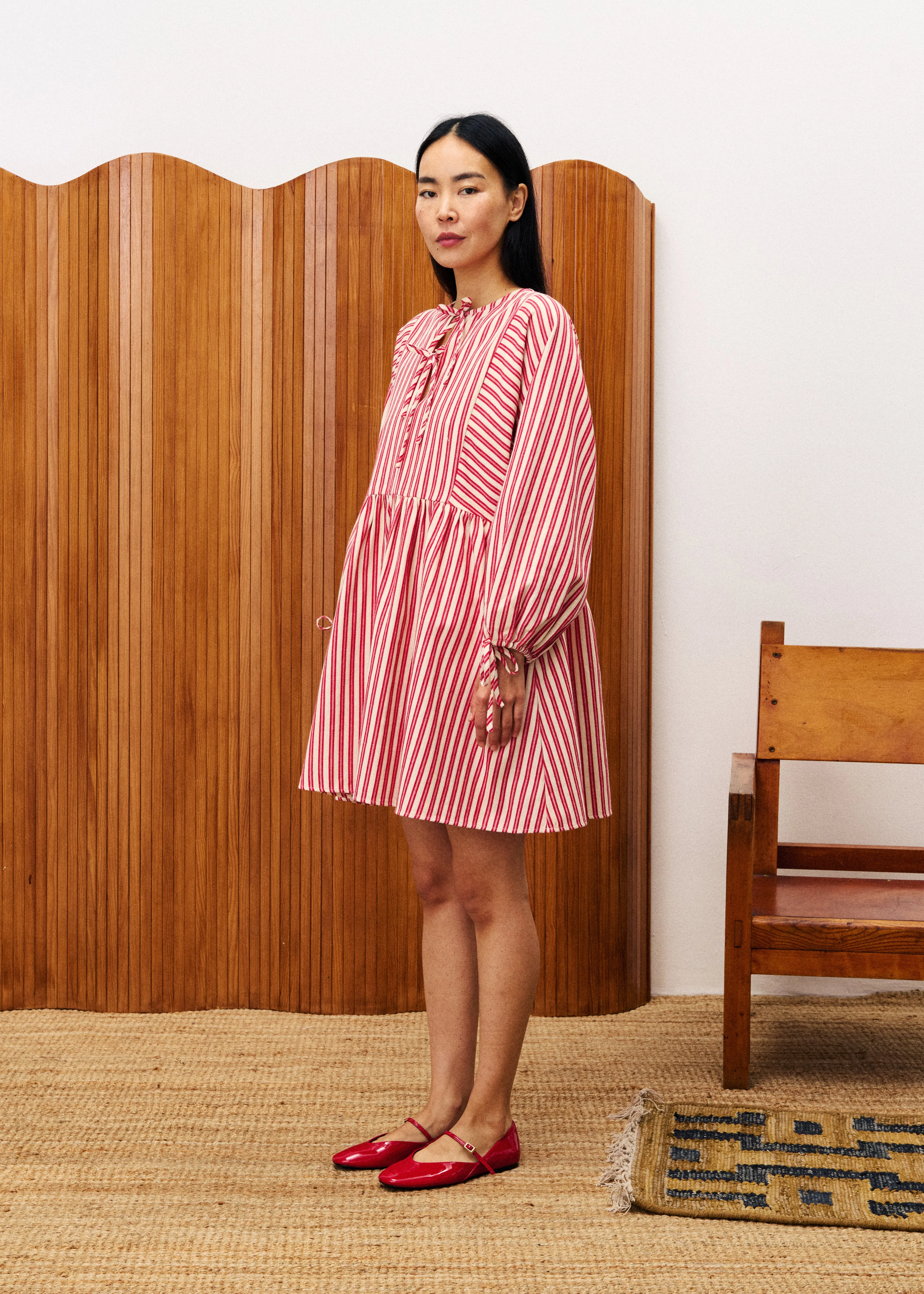 Robe HUXLEY Rouge sold by FRNCH product image thumbnail 2