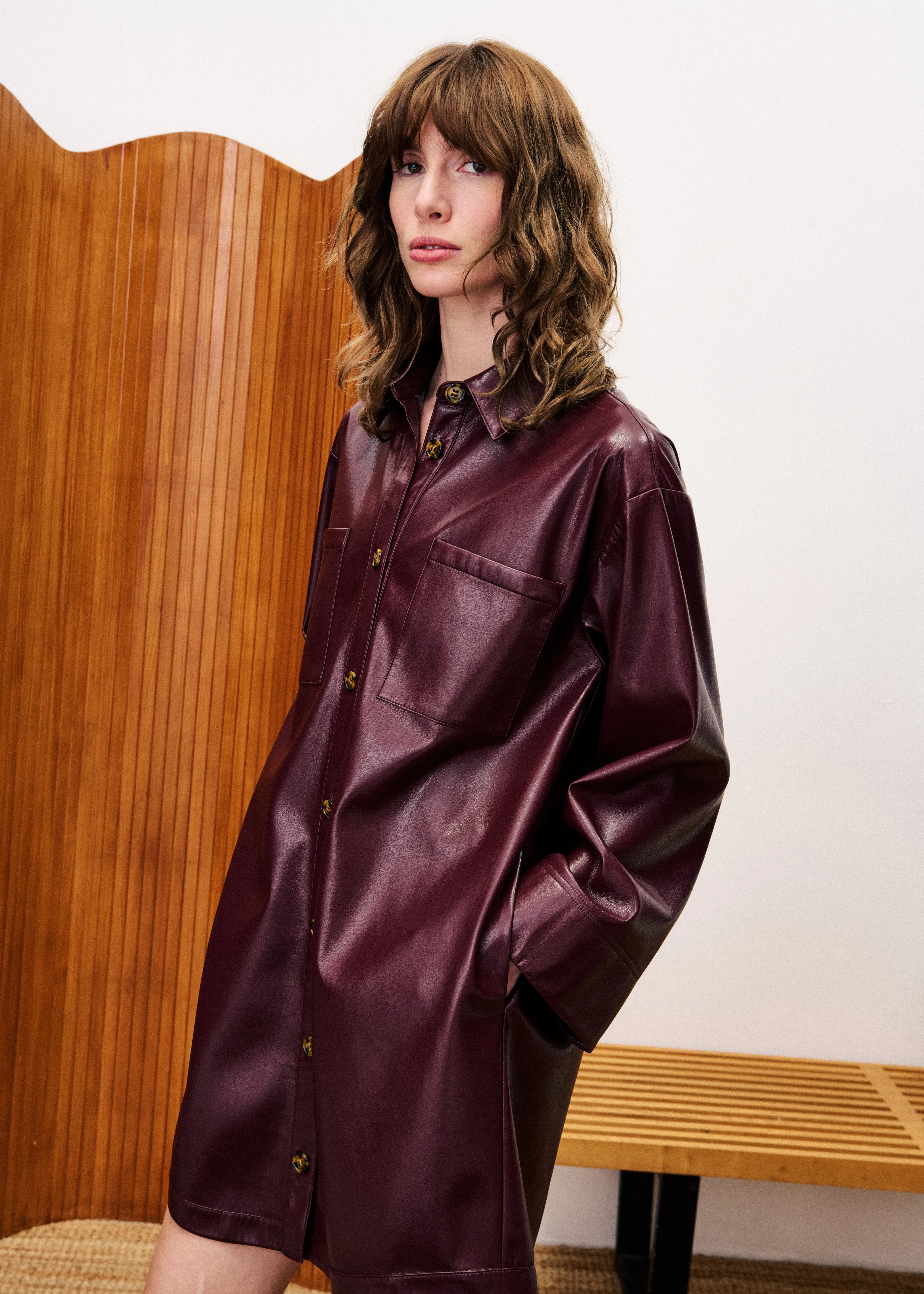 Robe ERNAUX Bordeaux sold by FRNCH product image thumbnail 4