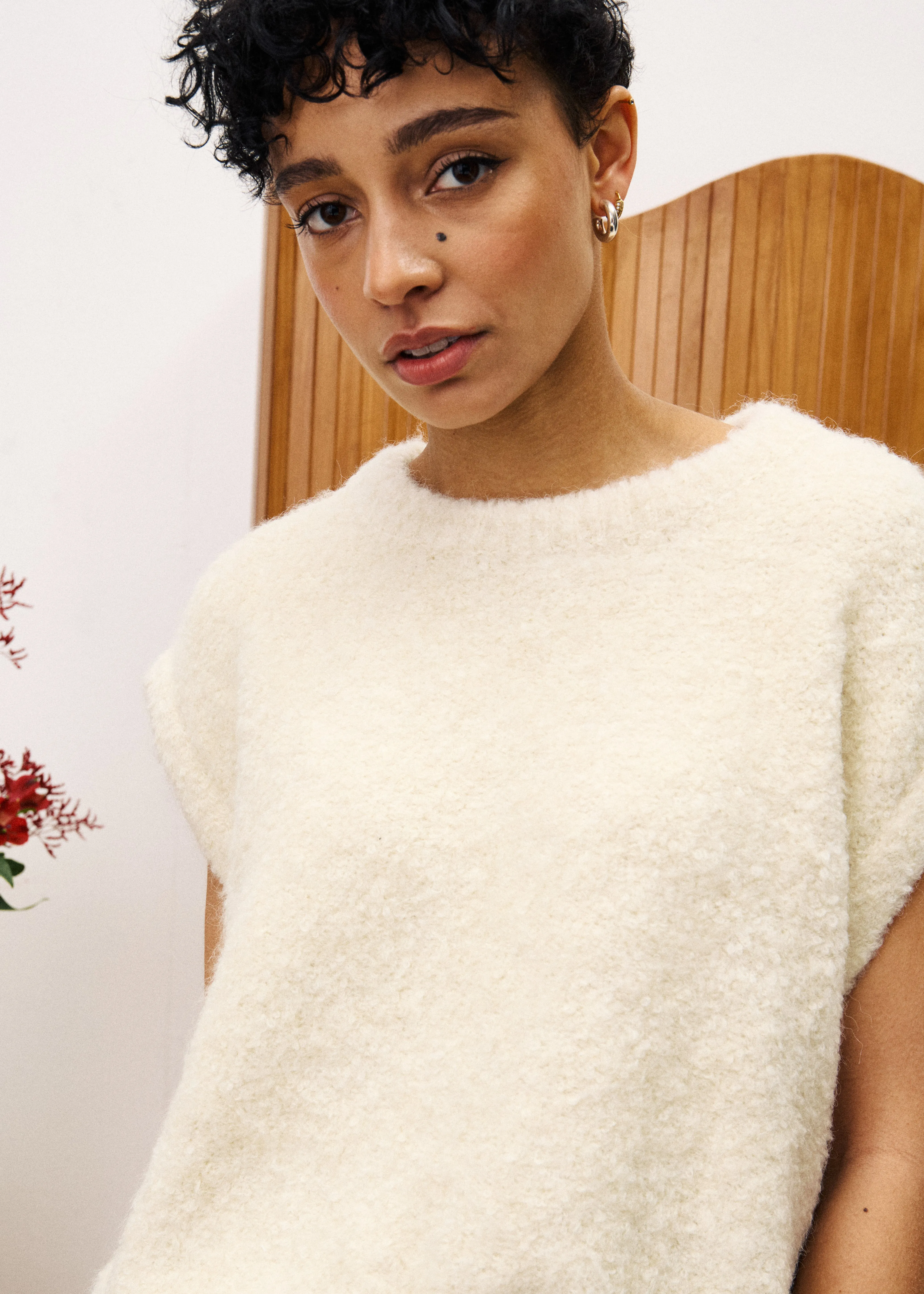 JASMIN Offwhite Sweater sold by FRNCH product image thumbnail 4