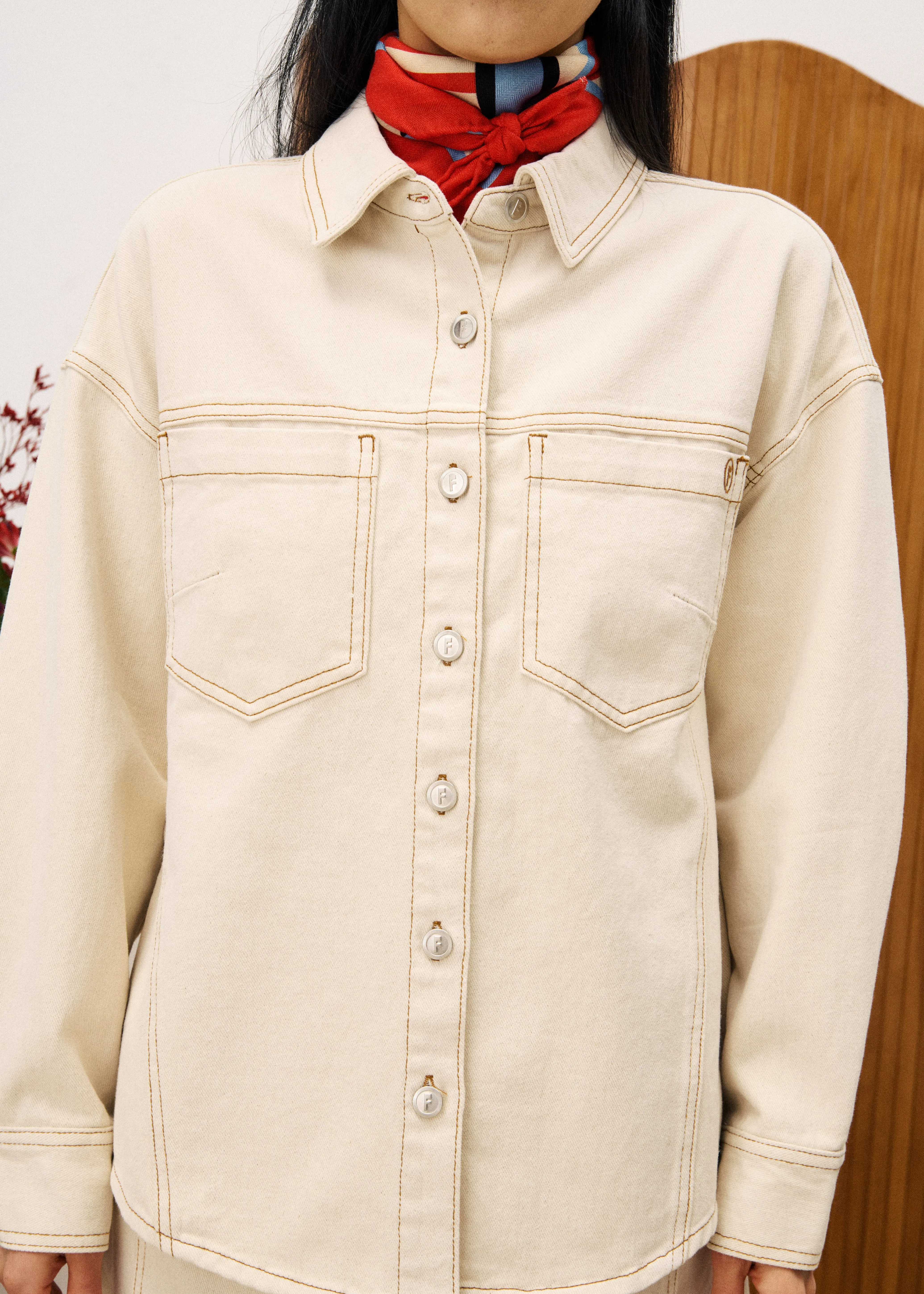 DURAS Offwhite Shirt sold by FRNCH product image thumbnail 5