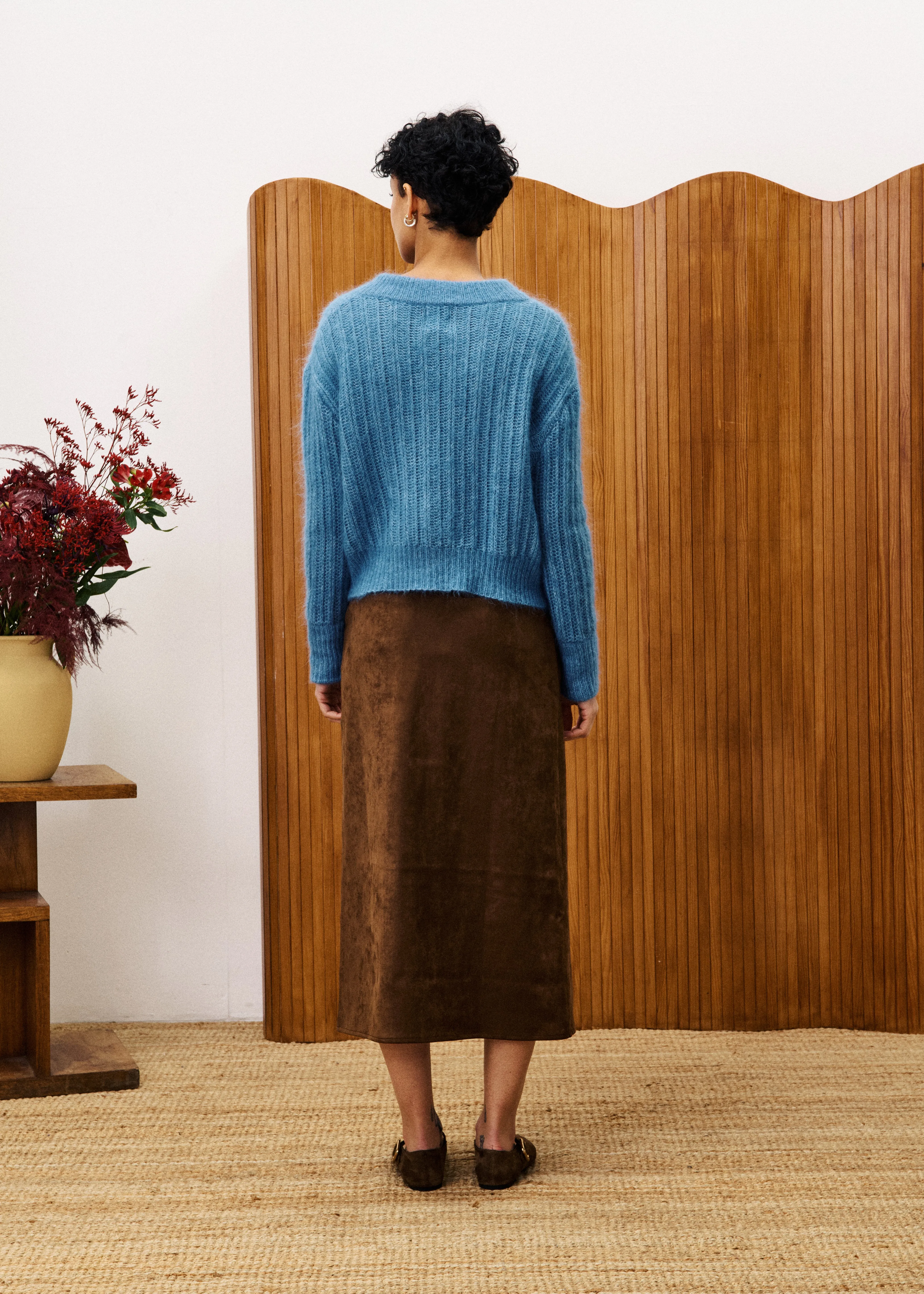 GLAIEUL Ice Brown Skirt sold by FRNCH product image thumbnail 3