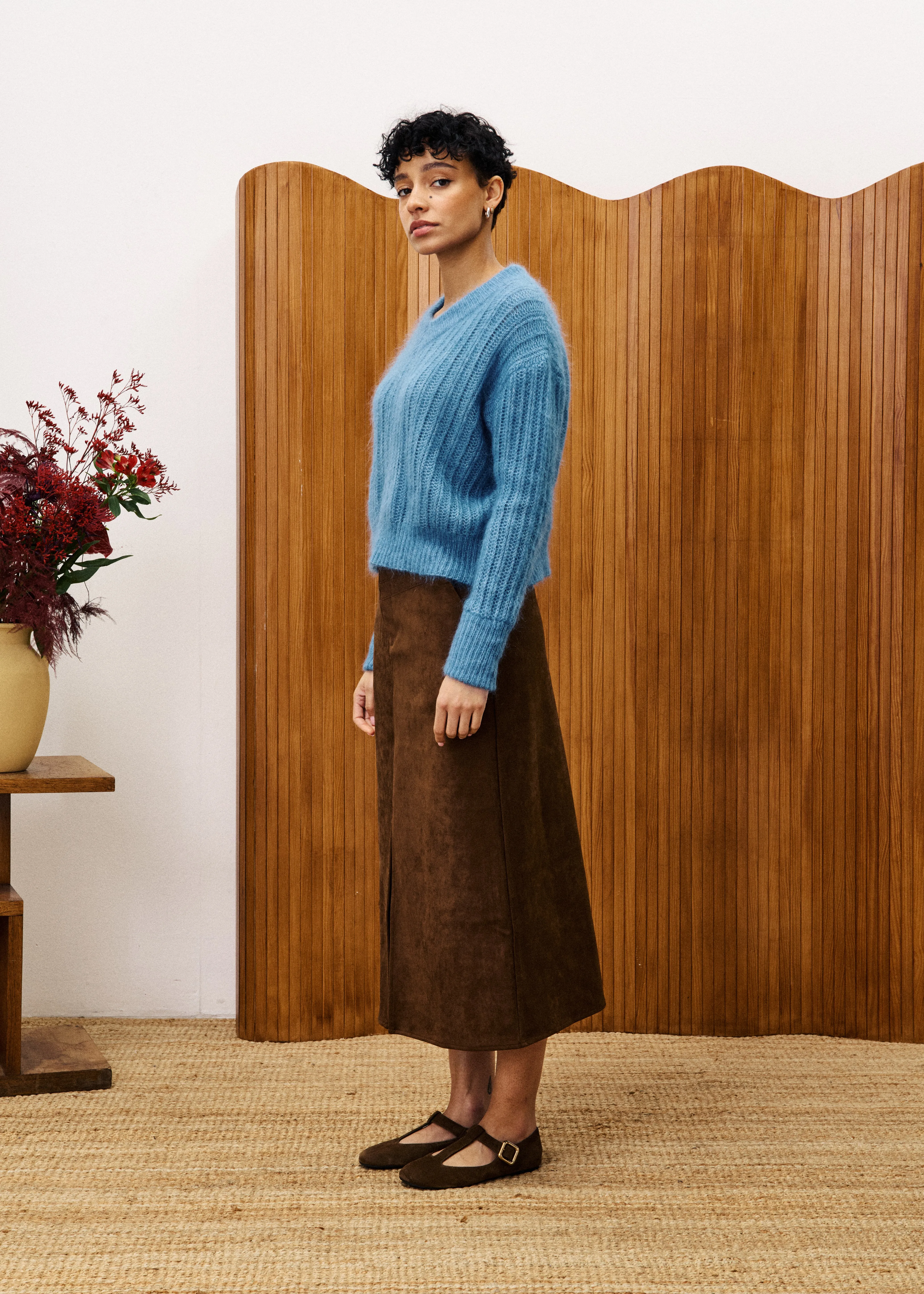 GLAIEUL Ice Brown Skirt sold by FRNCH product image thumbnail 2