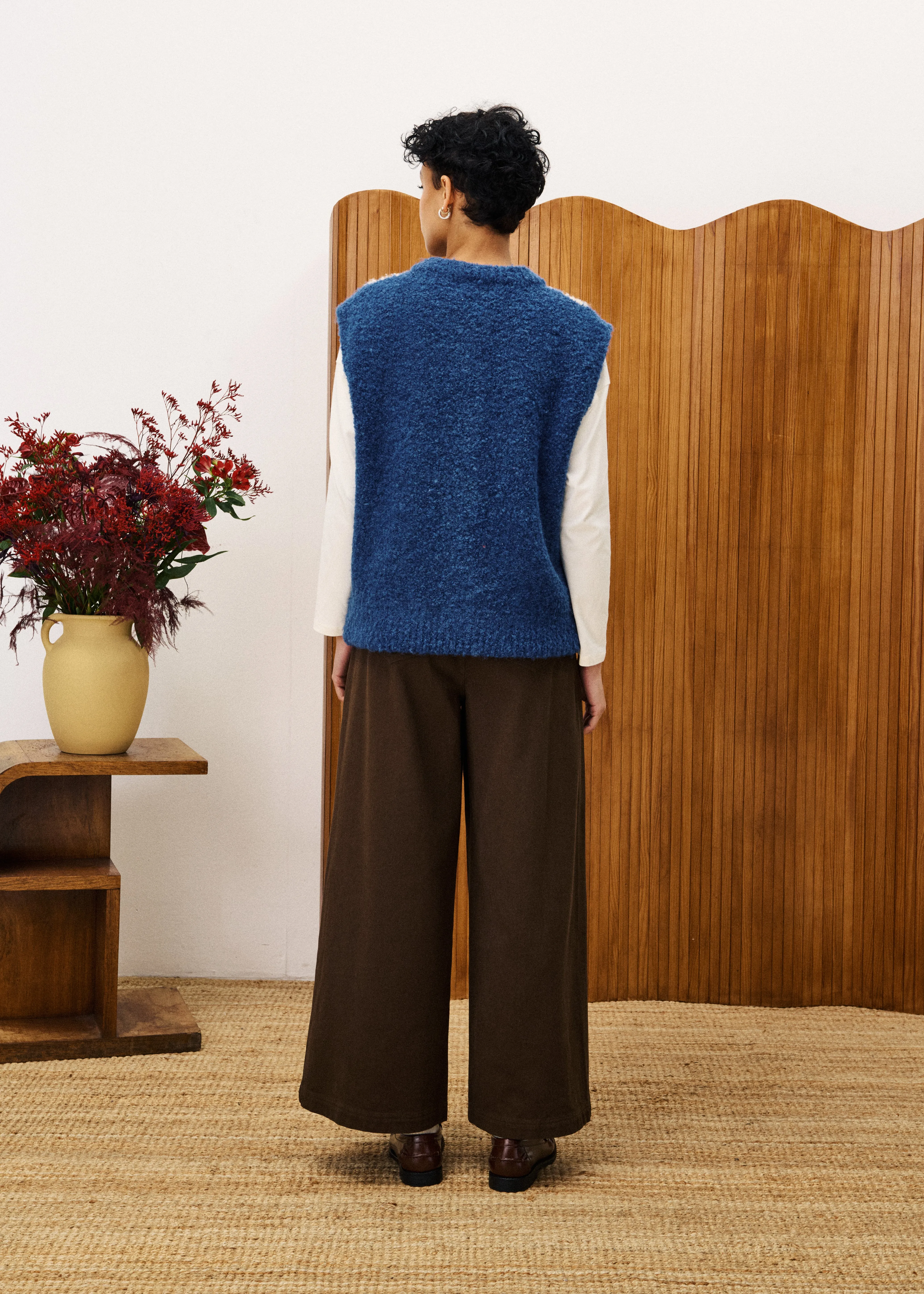 SHIBA Navy Blue Cardigan sold by FRNCH product image thumbnail 3