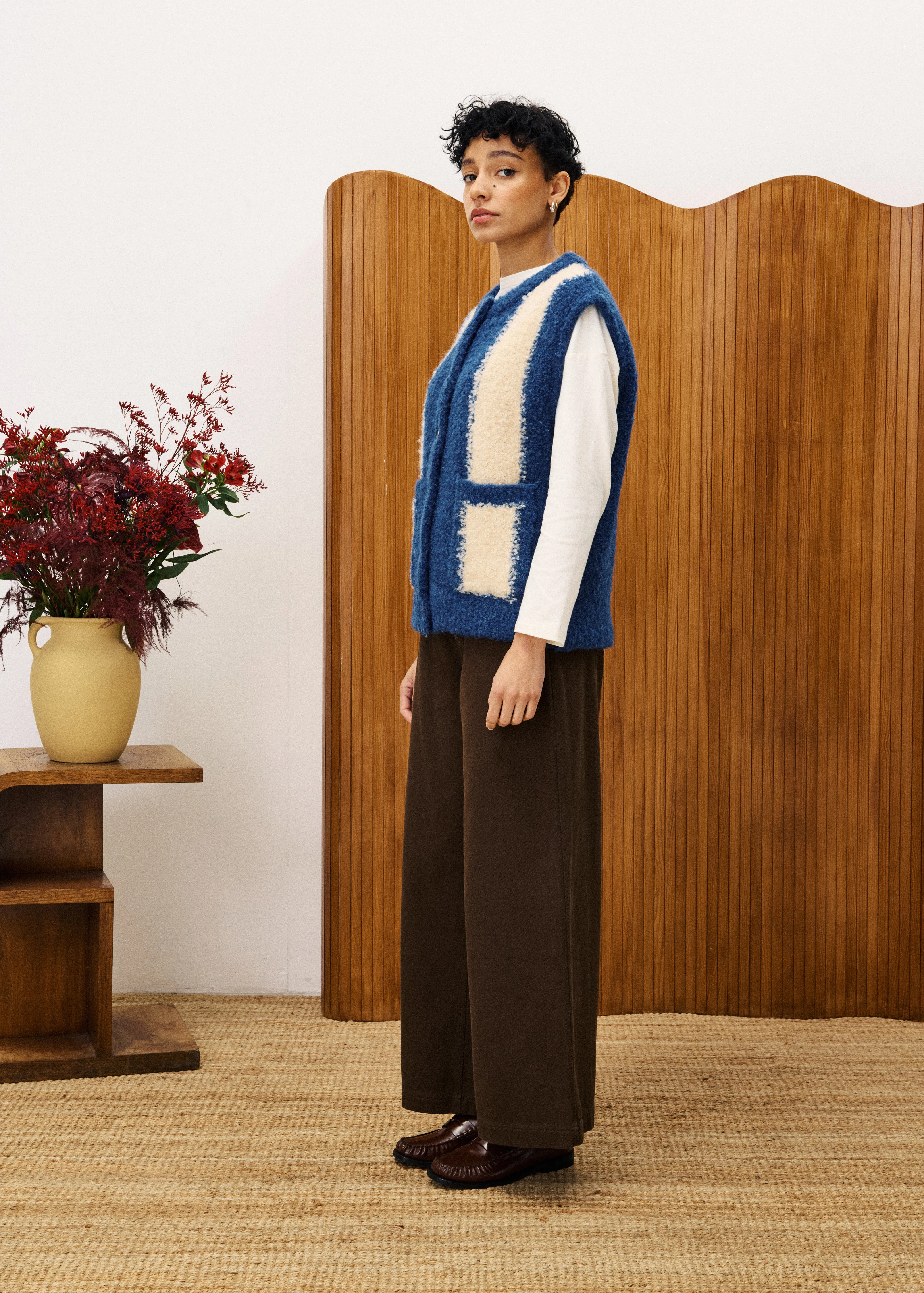 SHIBA Navy Blue Cardigan sold by FRNCH product image thumbnail 2