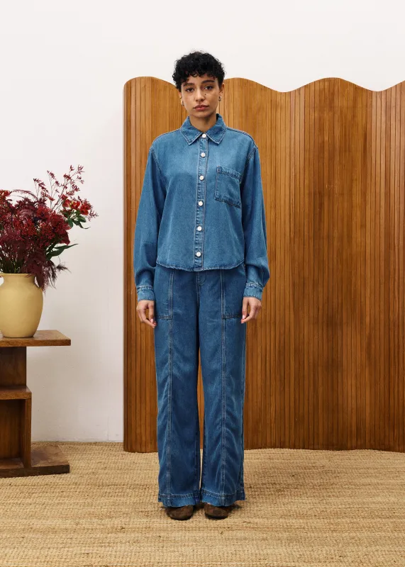 BALSAMINE Blue Jean Pants sold by FRNCH