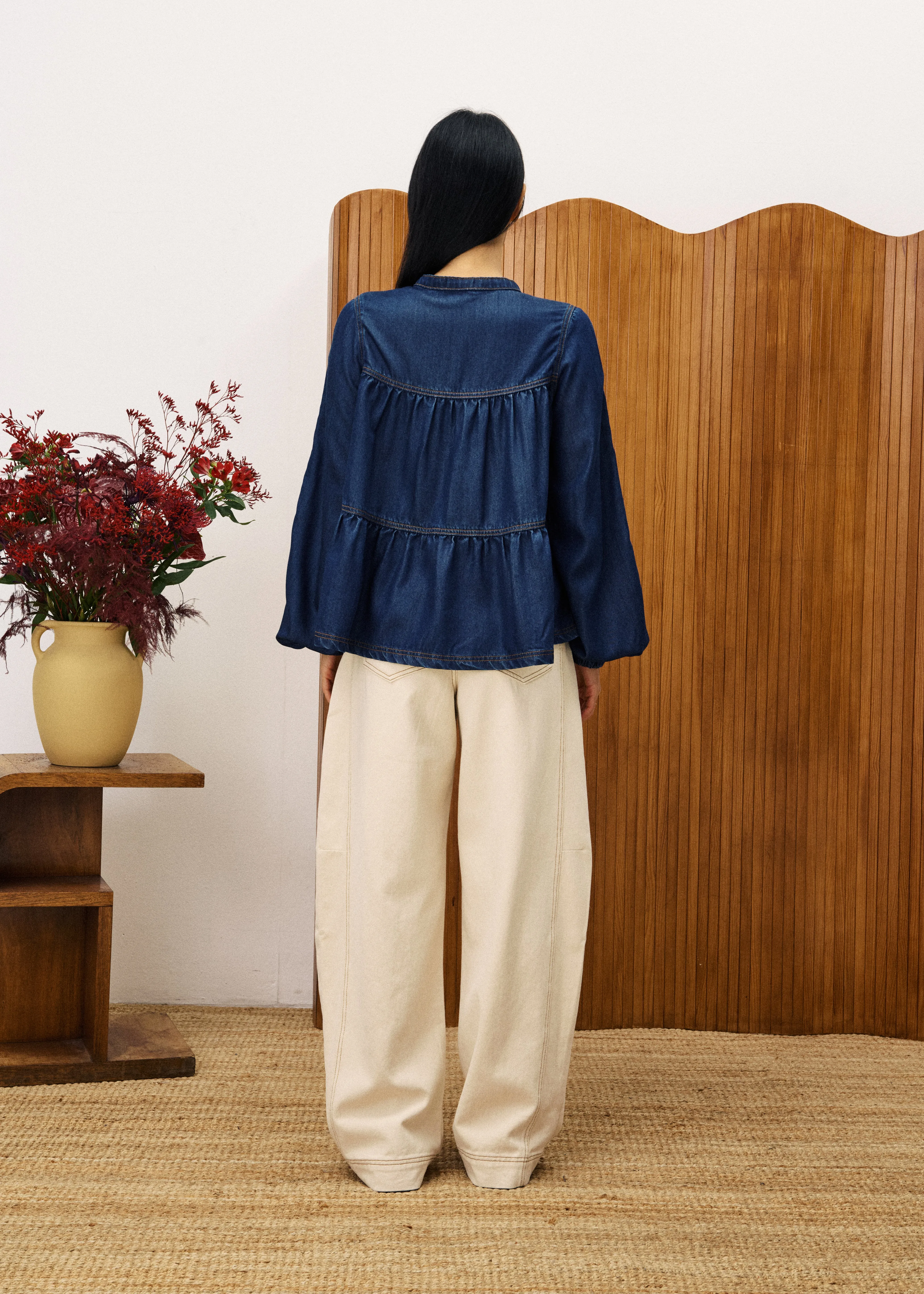 CIXOUS Blue Jean Blouse sold by FRNCH product image thumbnail 3