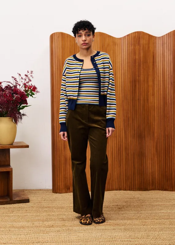 AGAPANTHE Navy Blue Top sold by FRNCH