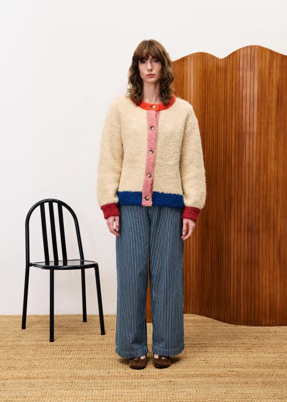 CYCLAMEN Offwhite Cardigan sold by FRNCH