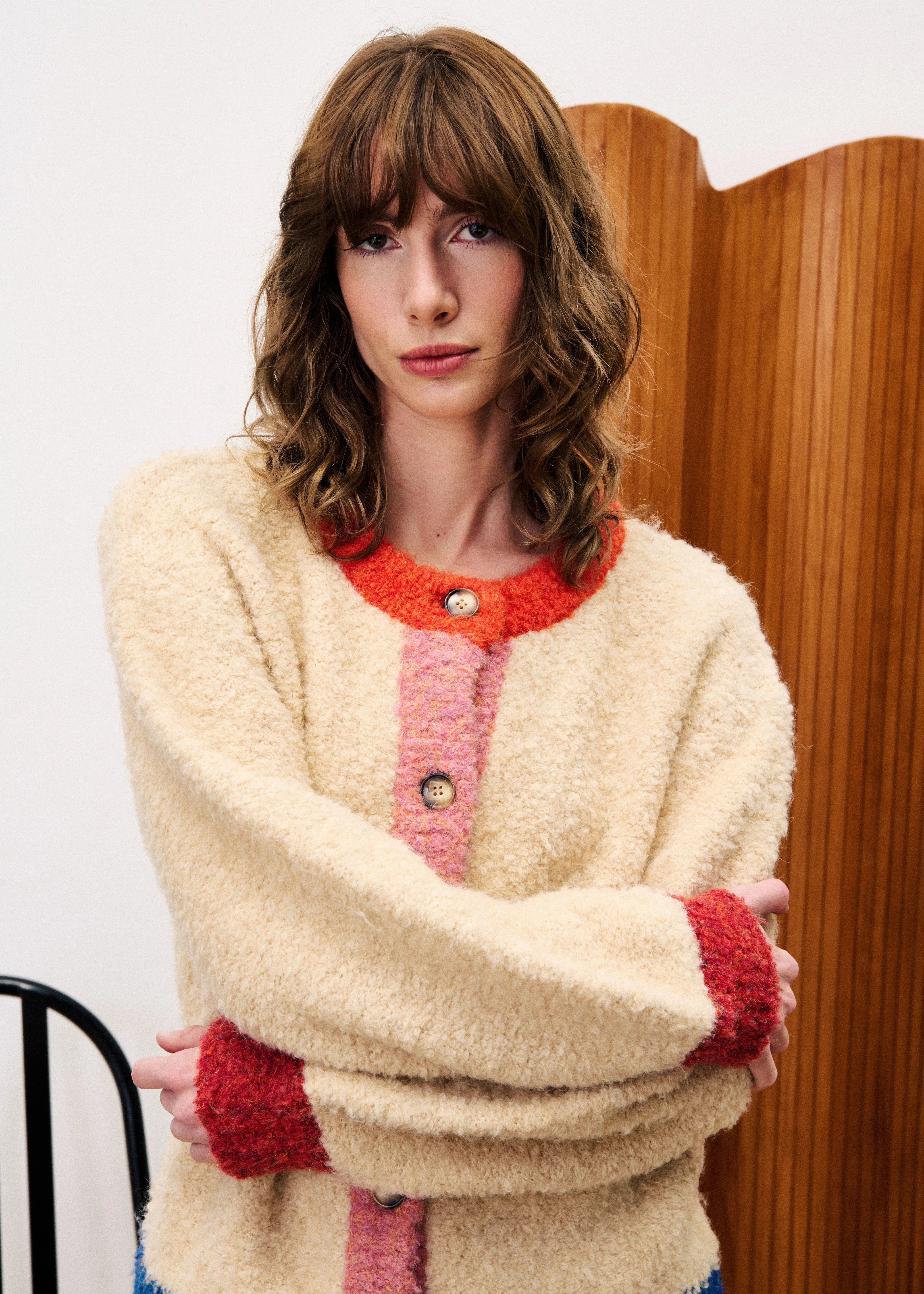 CYCLAMEN Offwhite Cardigan sold by FRNCH product image thumbnail 4