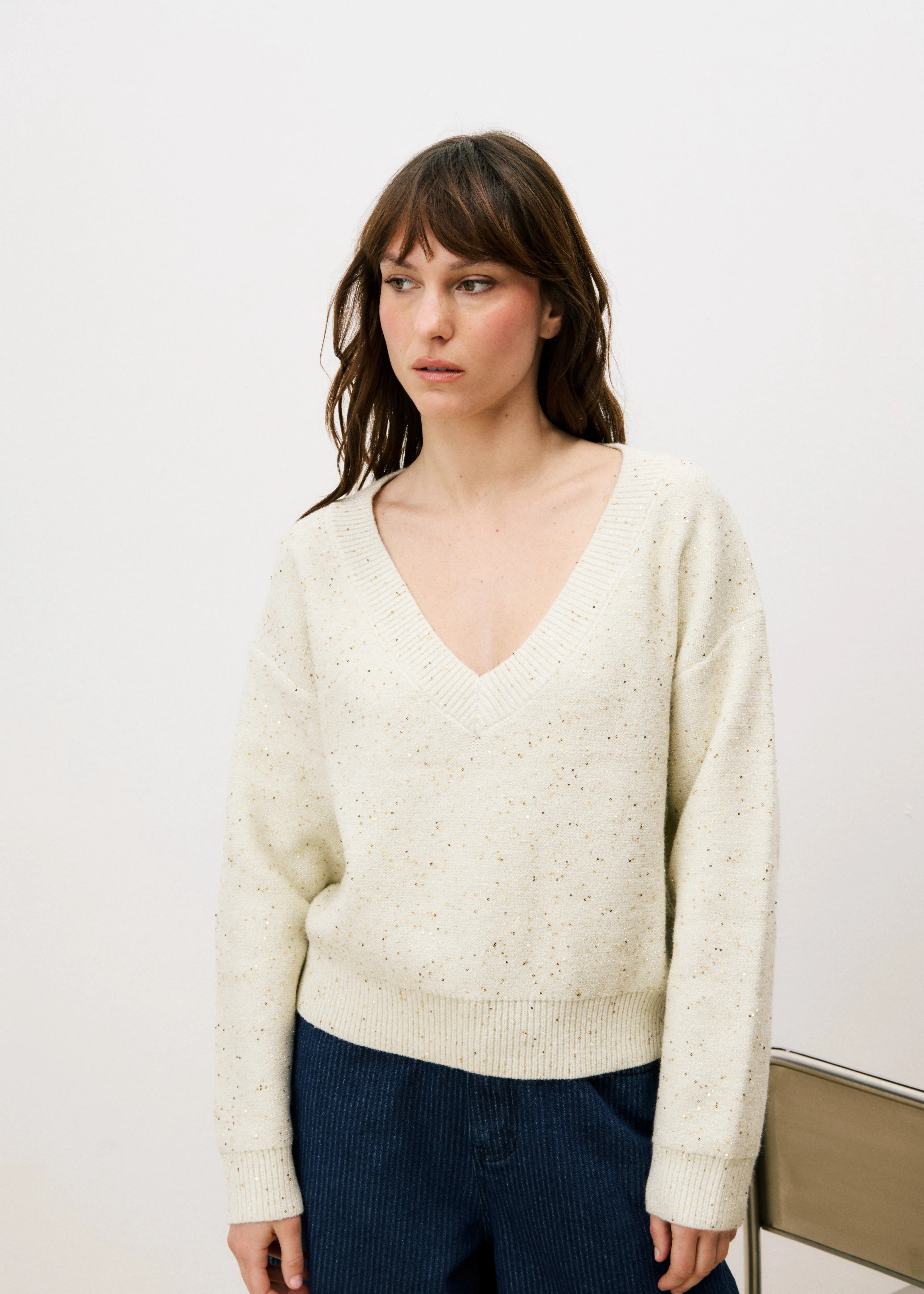 Pull ORNELLA Creme sold by FRNCH
