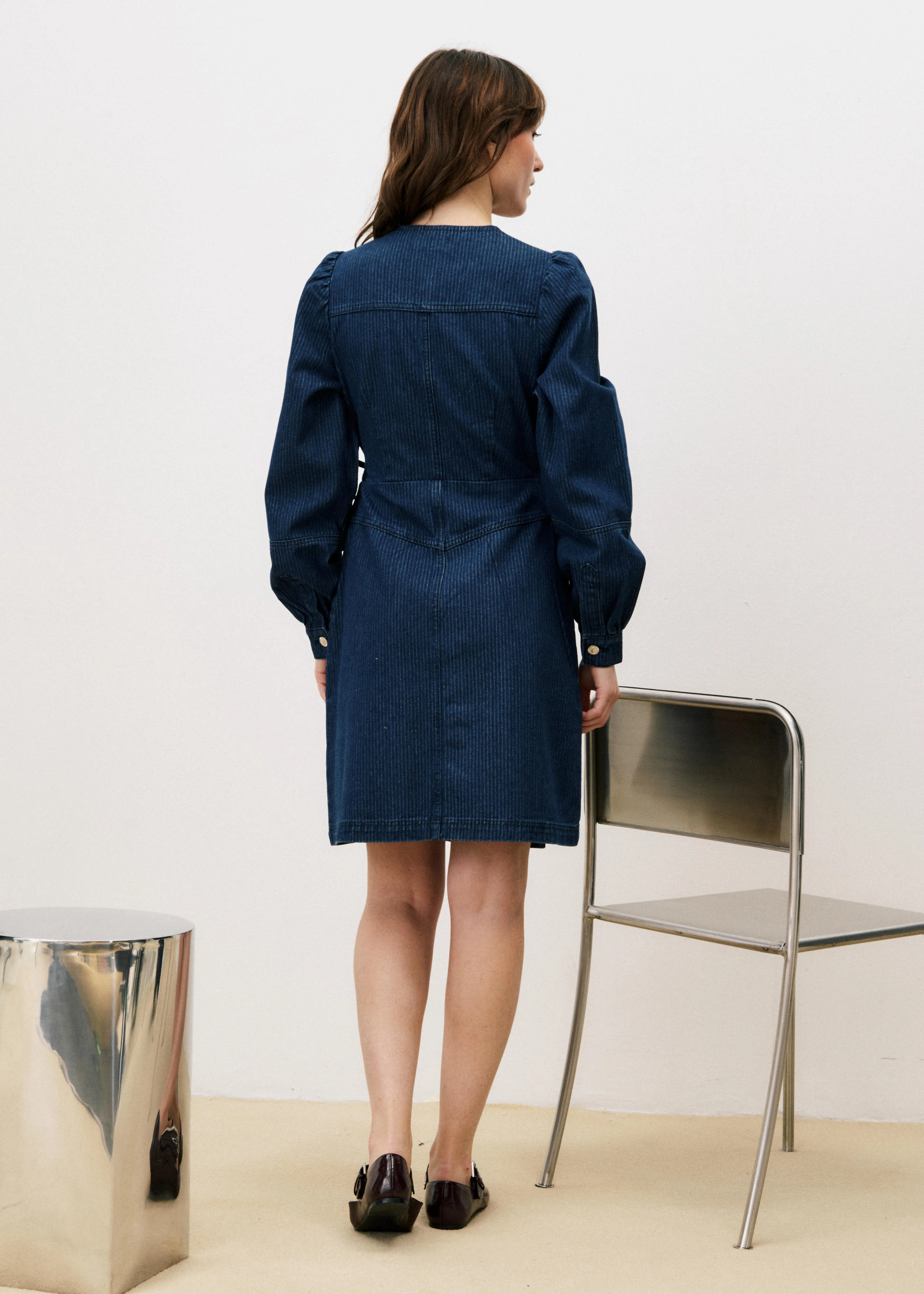 Robe DALIDA Bleu jean sold by FRNCH product image thumbnail 3