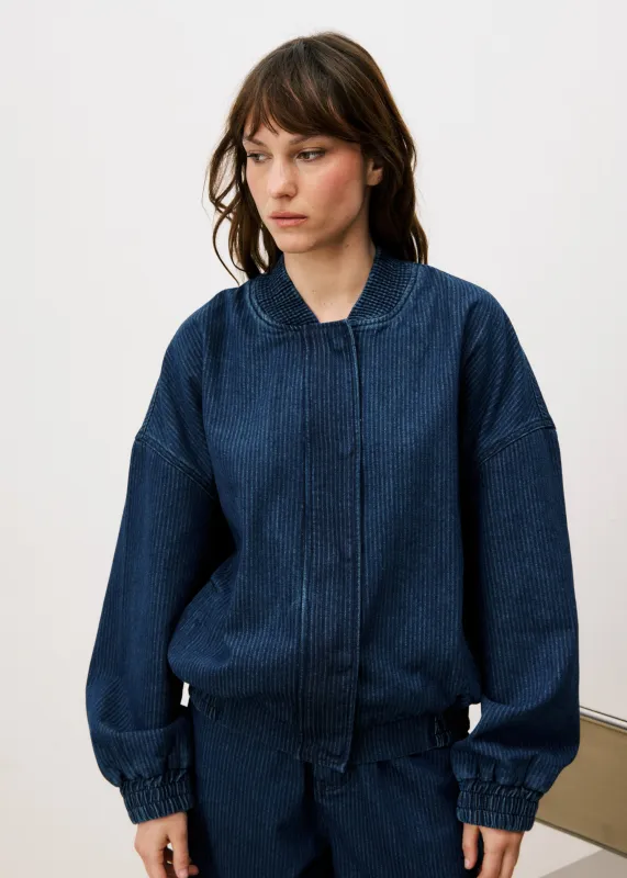 Bomber GLORIA Bleu jean sold by FRNCH