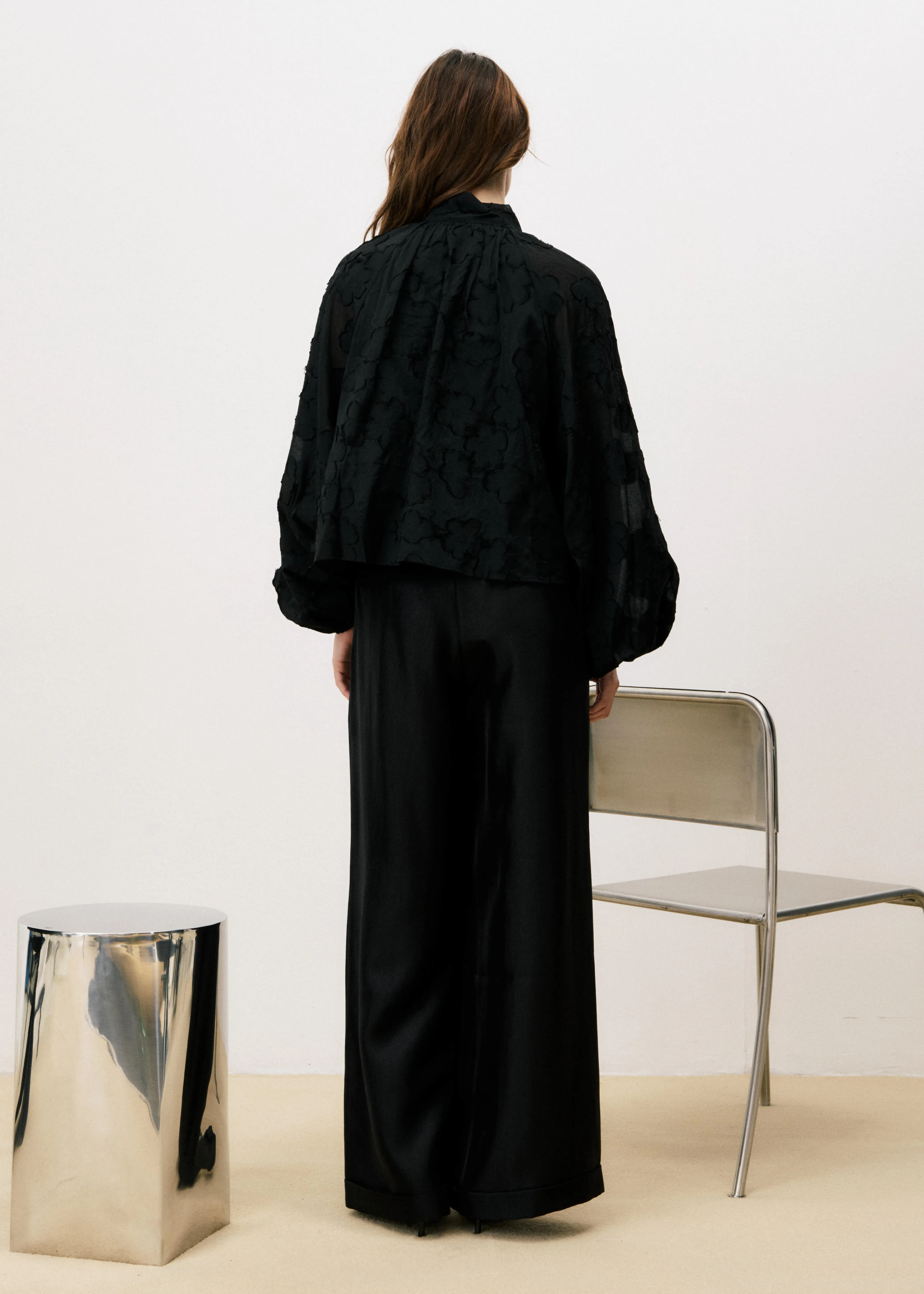 ESTEFAN Black Blouse sold by FRNCH product image thumbnail 4