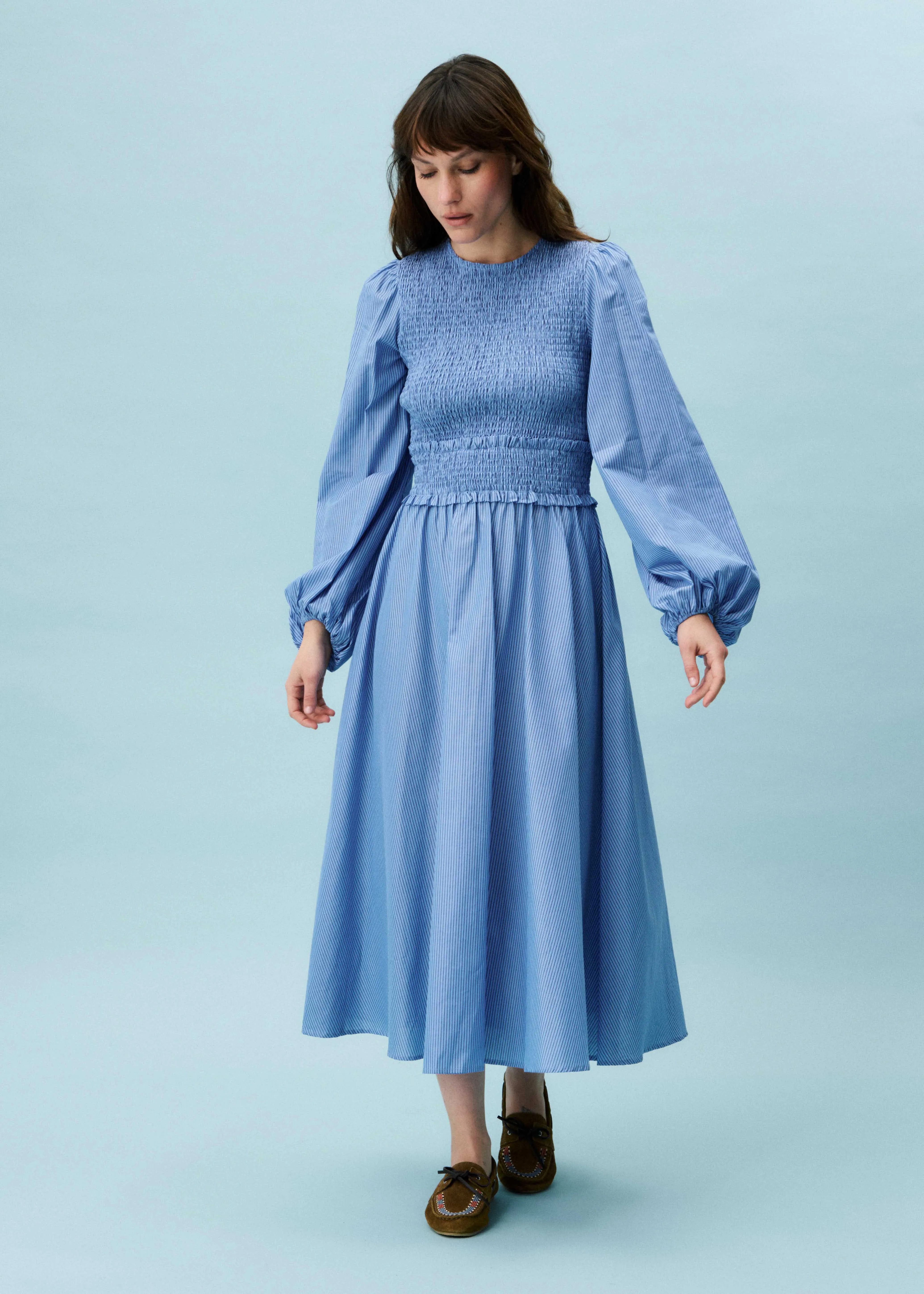 Robe AMARYLLIS Bleu clair sold by FRNCH