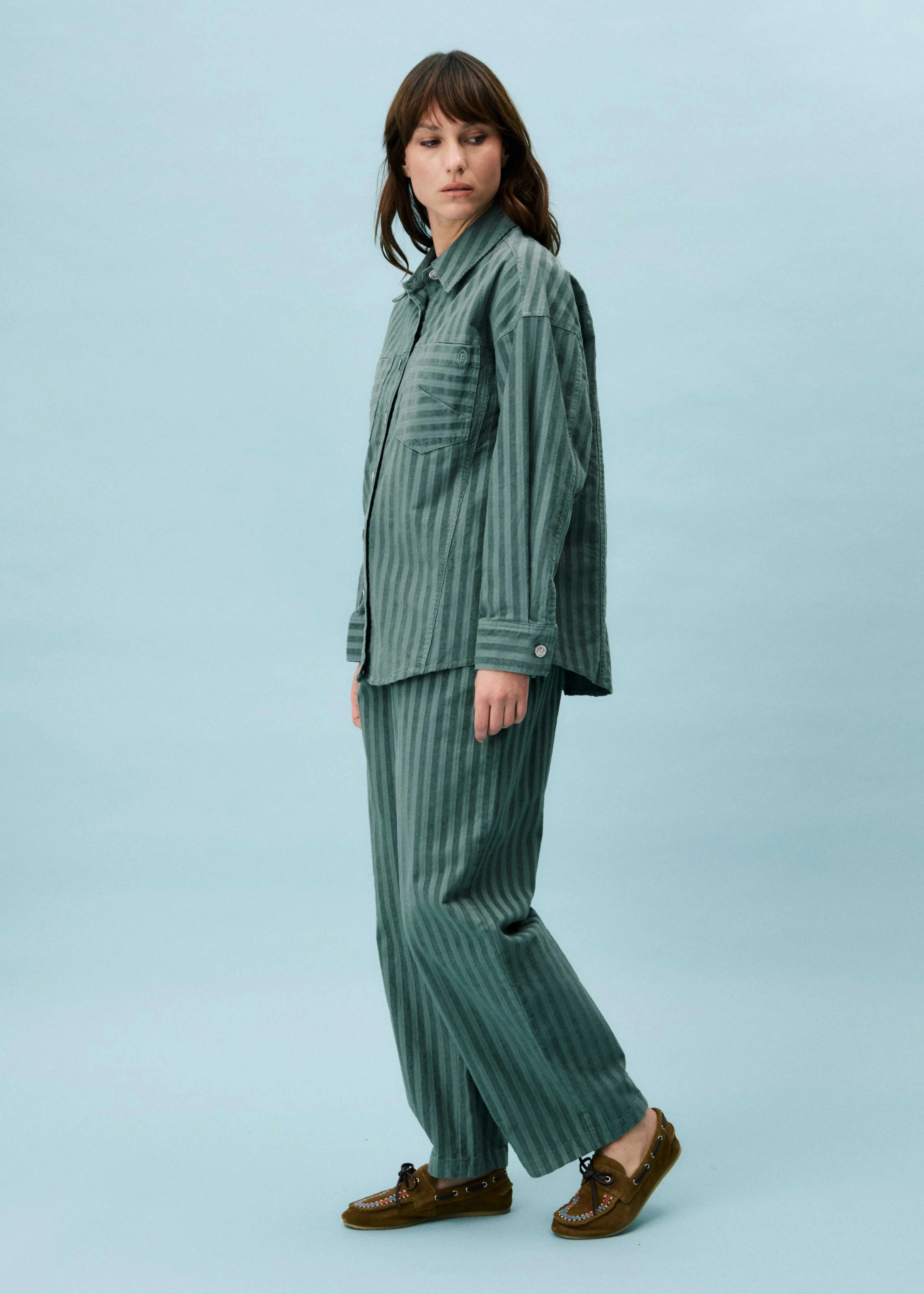 Chemise LIMENTIS Vert eau sold by FRNCH product image thumbnail 2