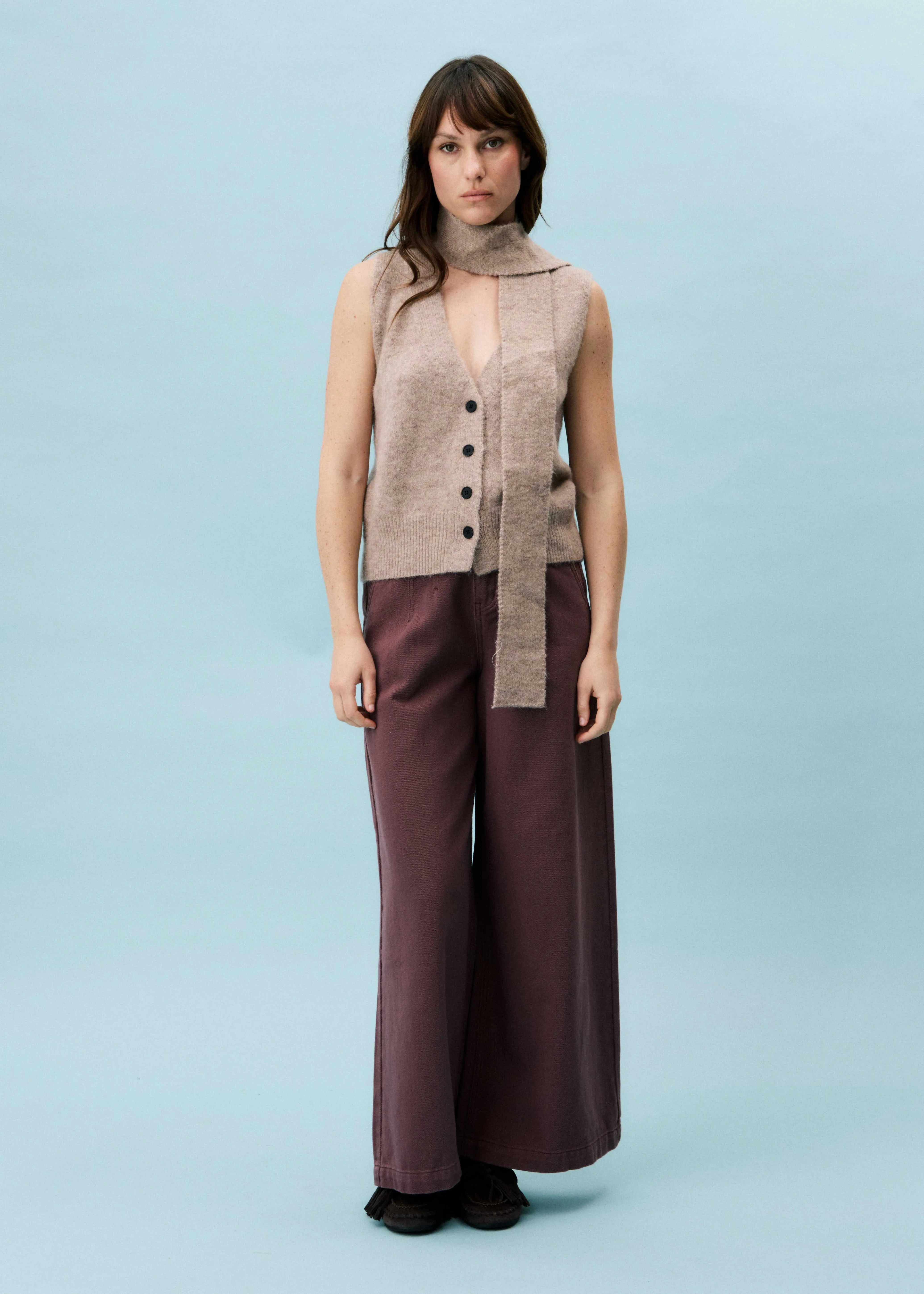 Cardigan SEVE Beige sold by FRNCH