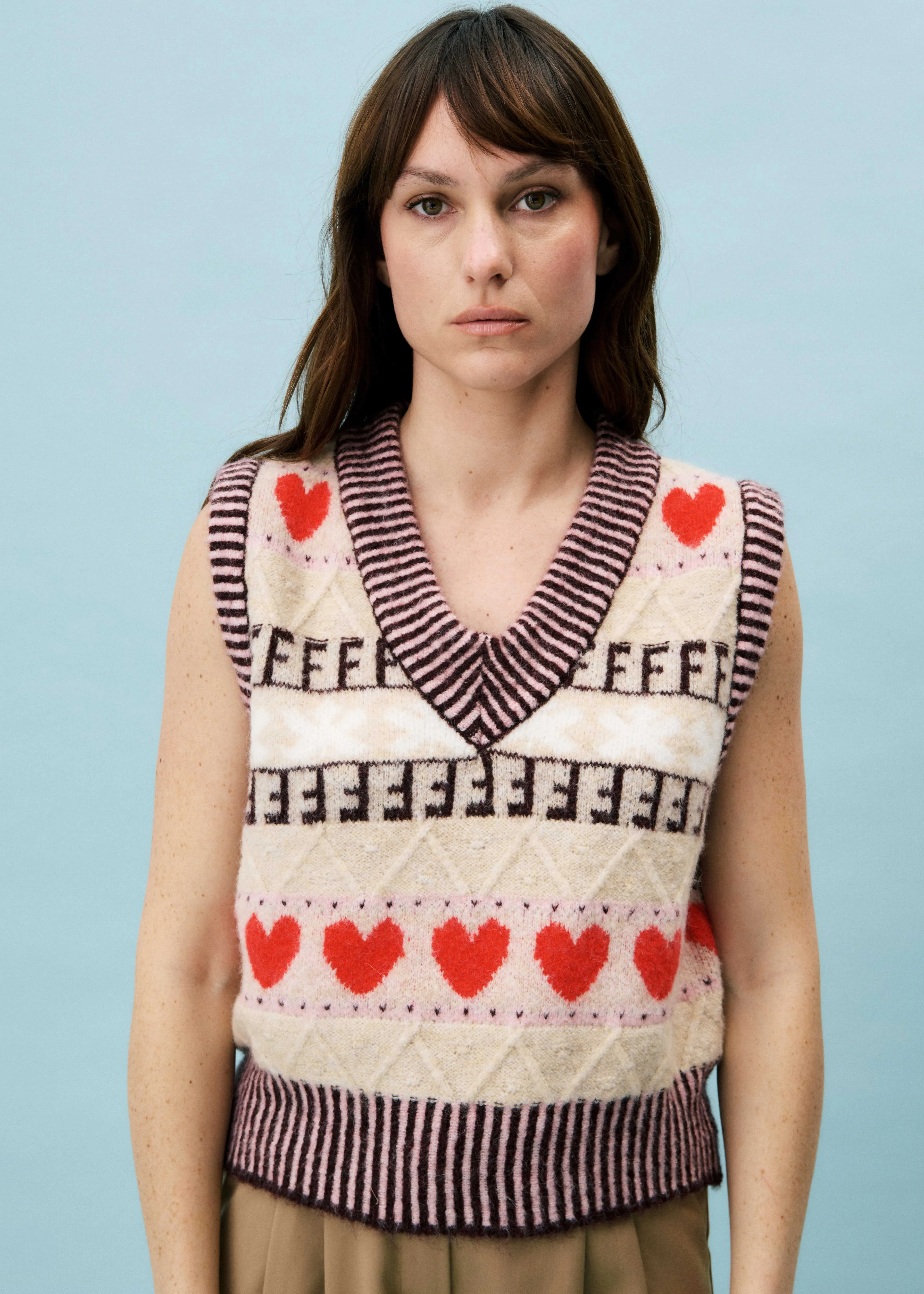 Cardigan RHUBARBE Beige sold by FRNCH product image thumbnail 4