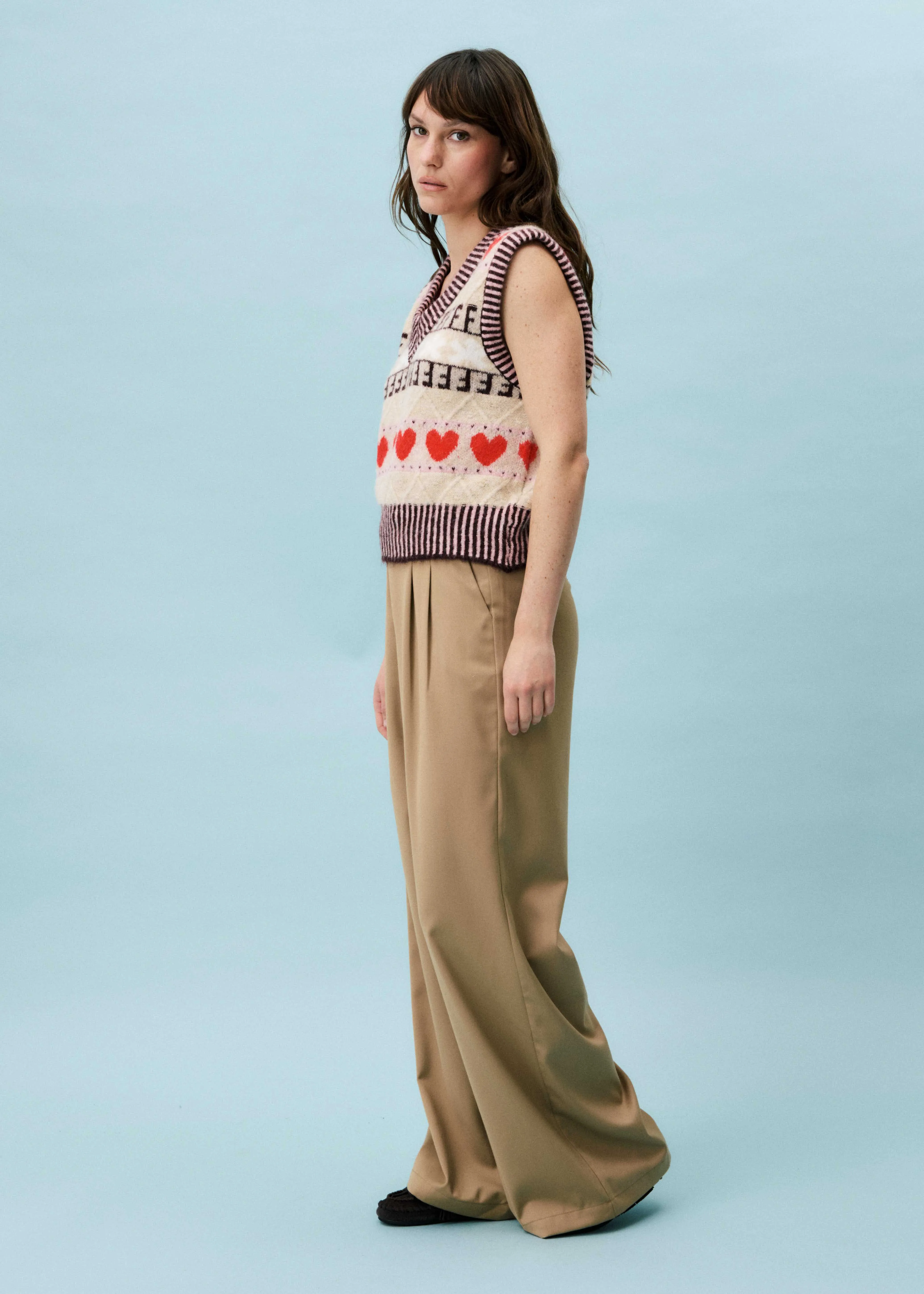 Cardigan RHUBARBE Beige sold by FRNCH product image thumbnail 2