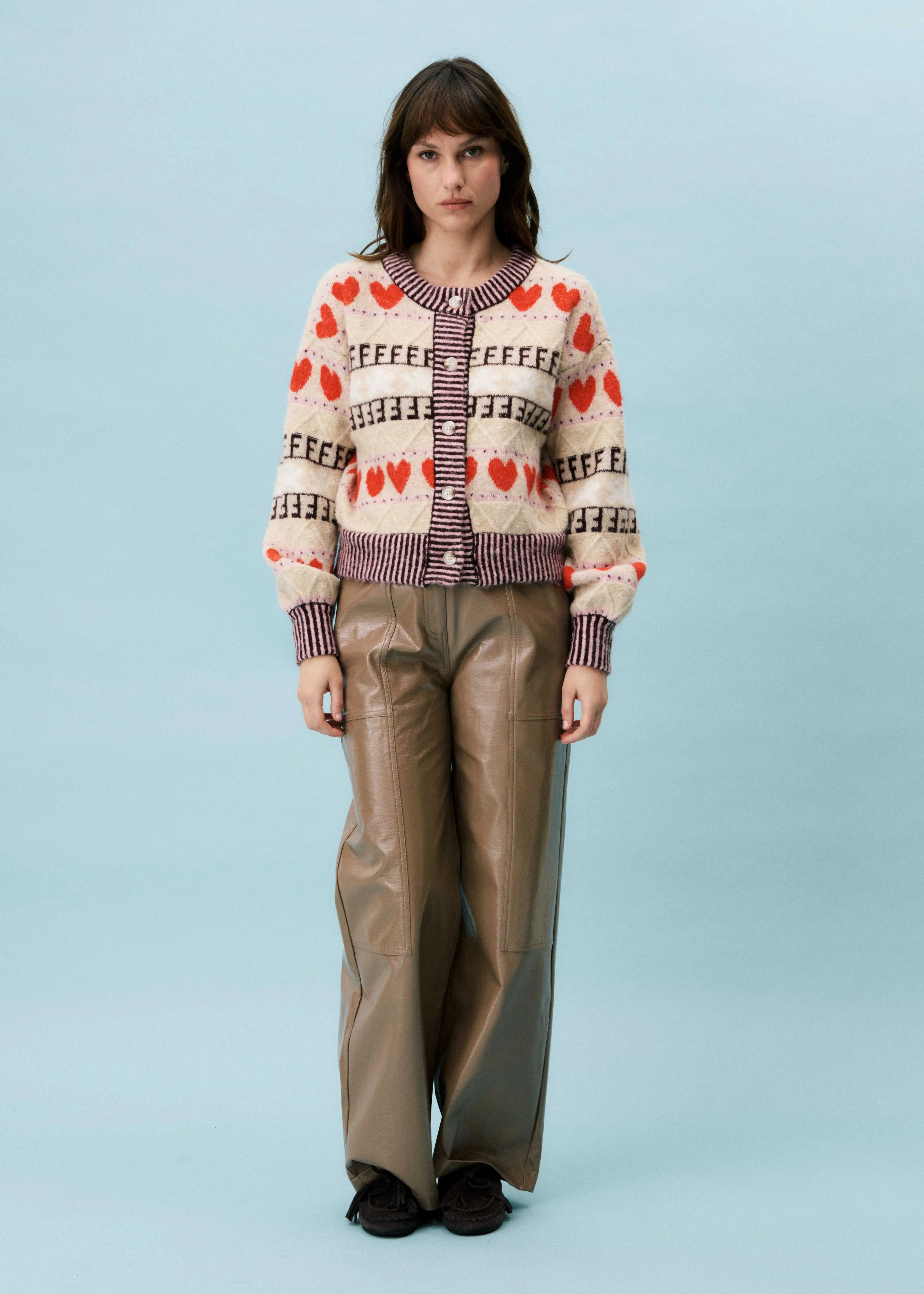 ALUCITE Beige Cardigan sold by FRNCH