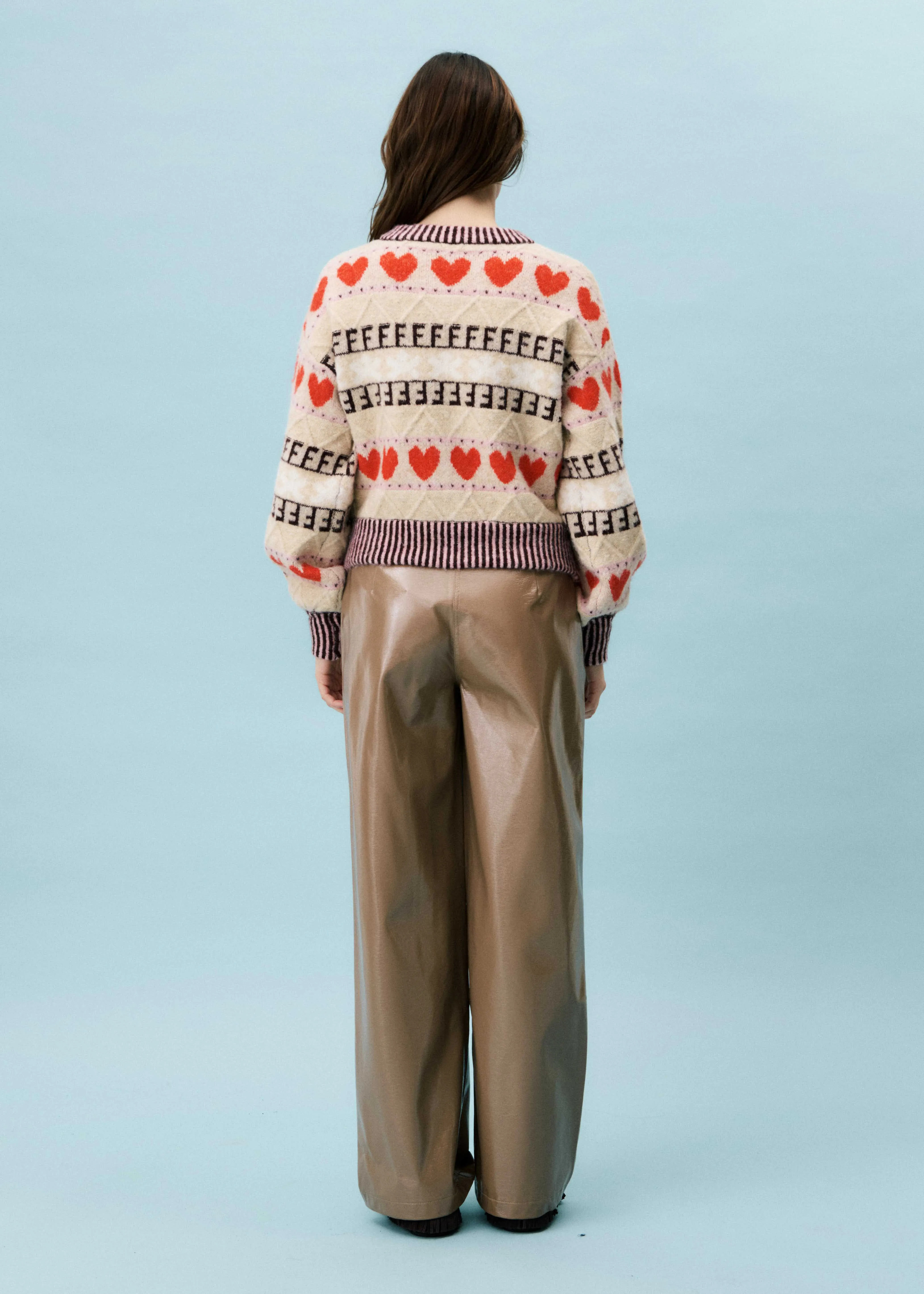 ALUCITE Beige Cardigan sold by FRNCH product image thumbnail 3