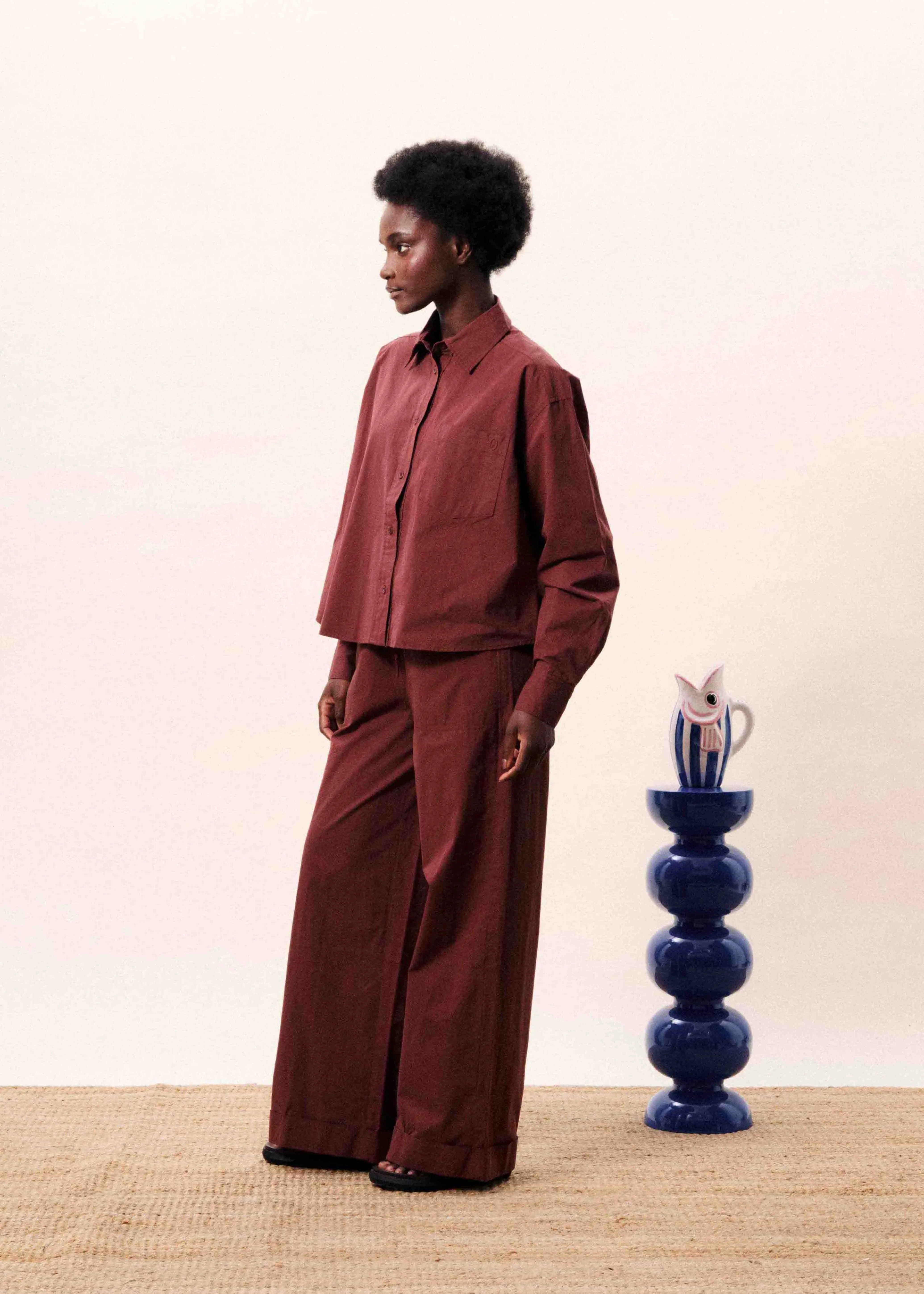 Chemise LILO Bordeaux sold by FRNCH product image thumbnail 3