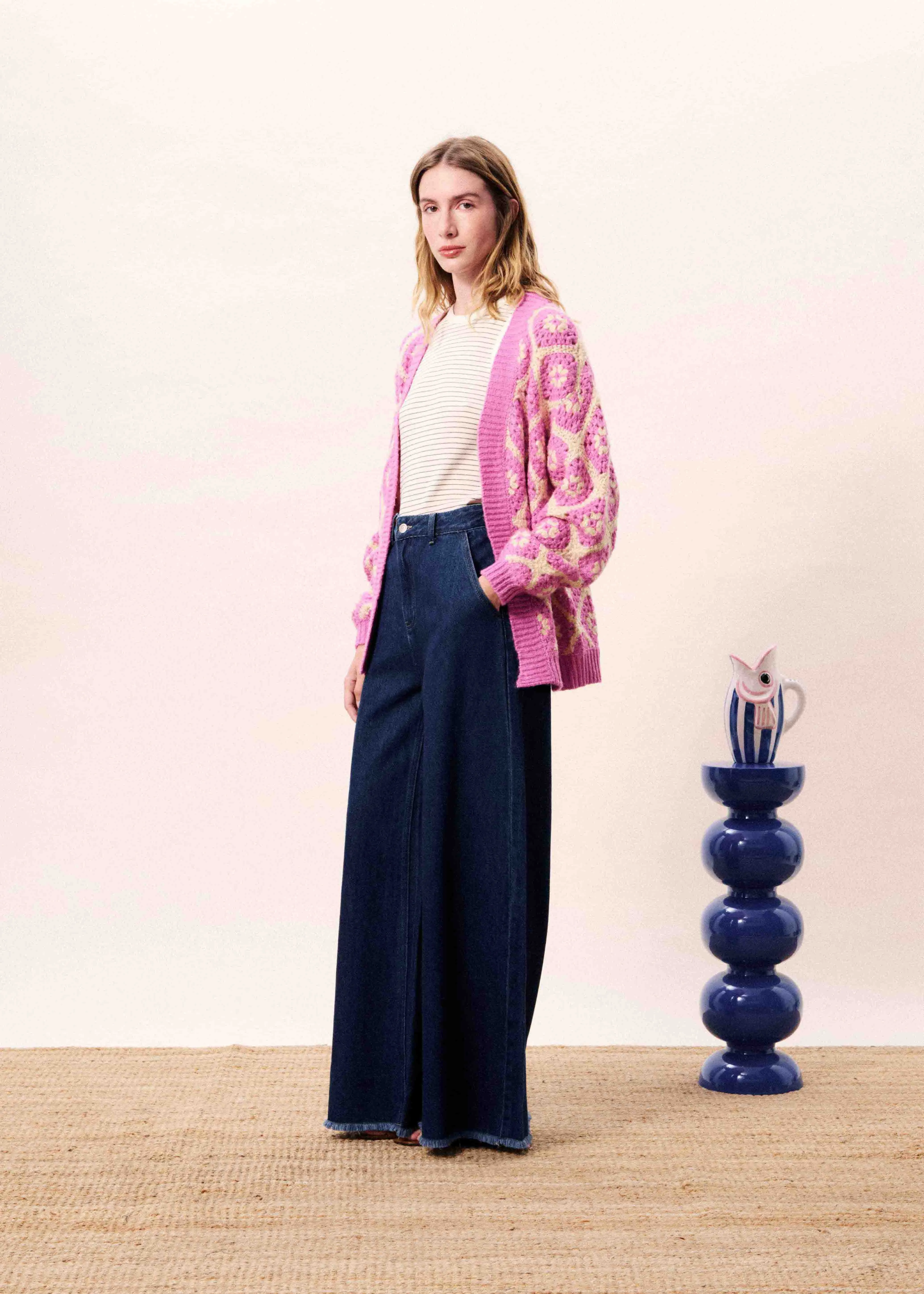 Cardigan MARMARA Violine sold by FRNCH product image thumbnail 2