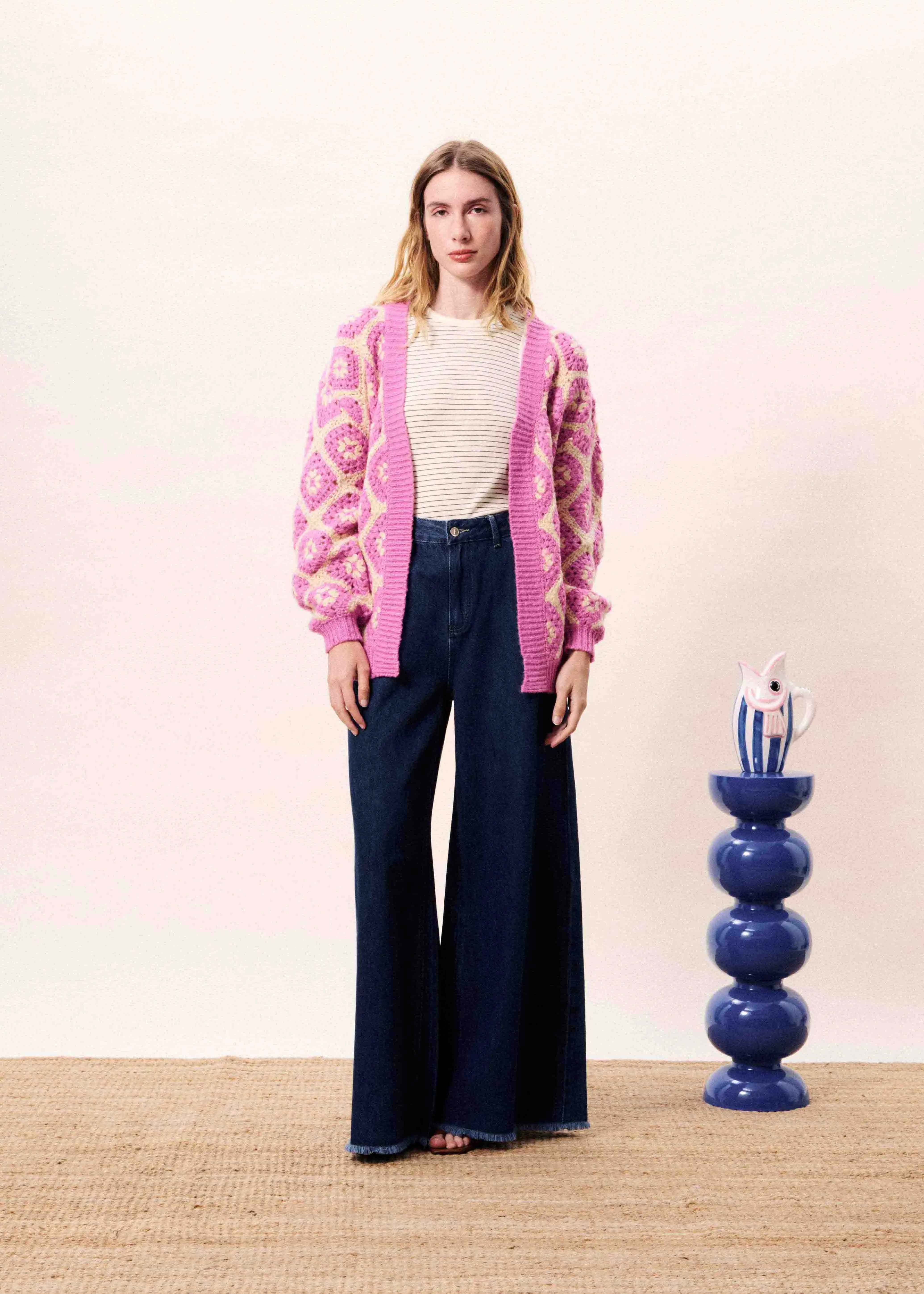 Cardigan MARMARA Violine sold by FRNCH product image thumbnail 3