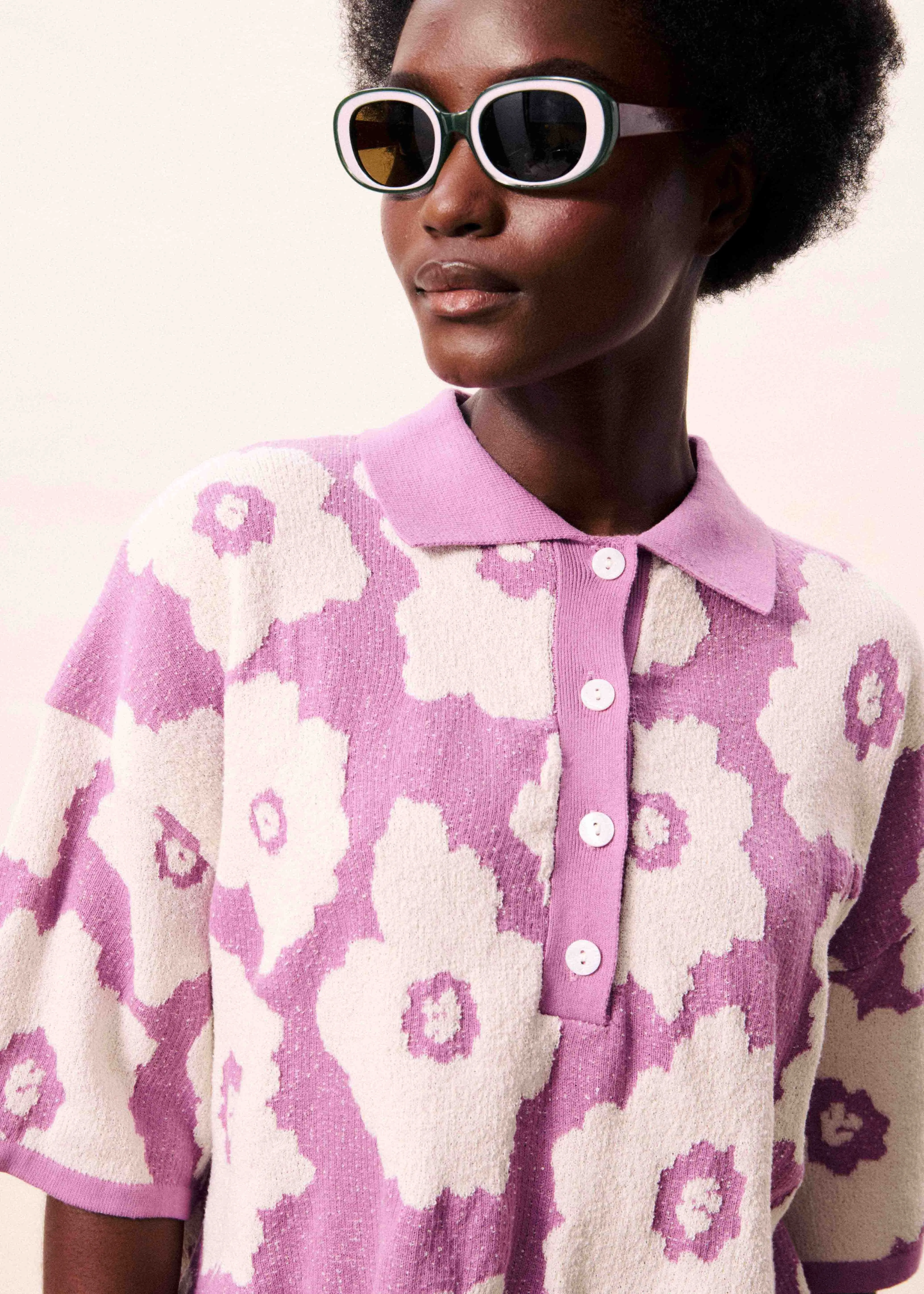 Polo TYPHA Violine sold by FRNCH product image thumbnail 2