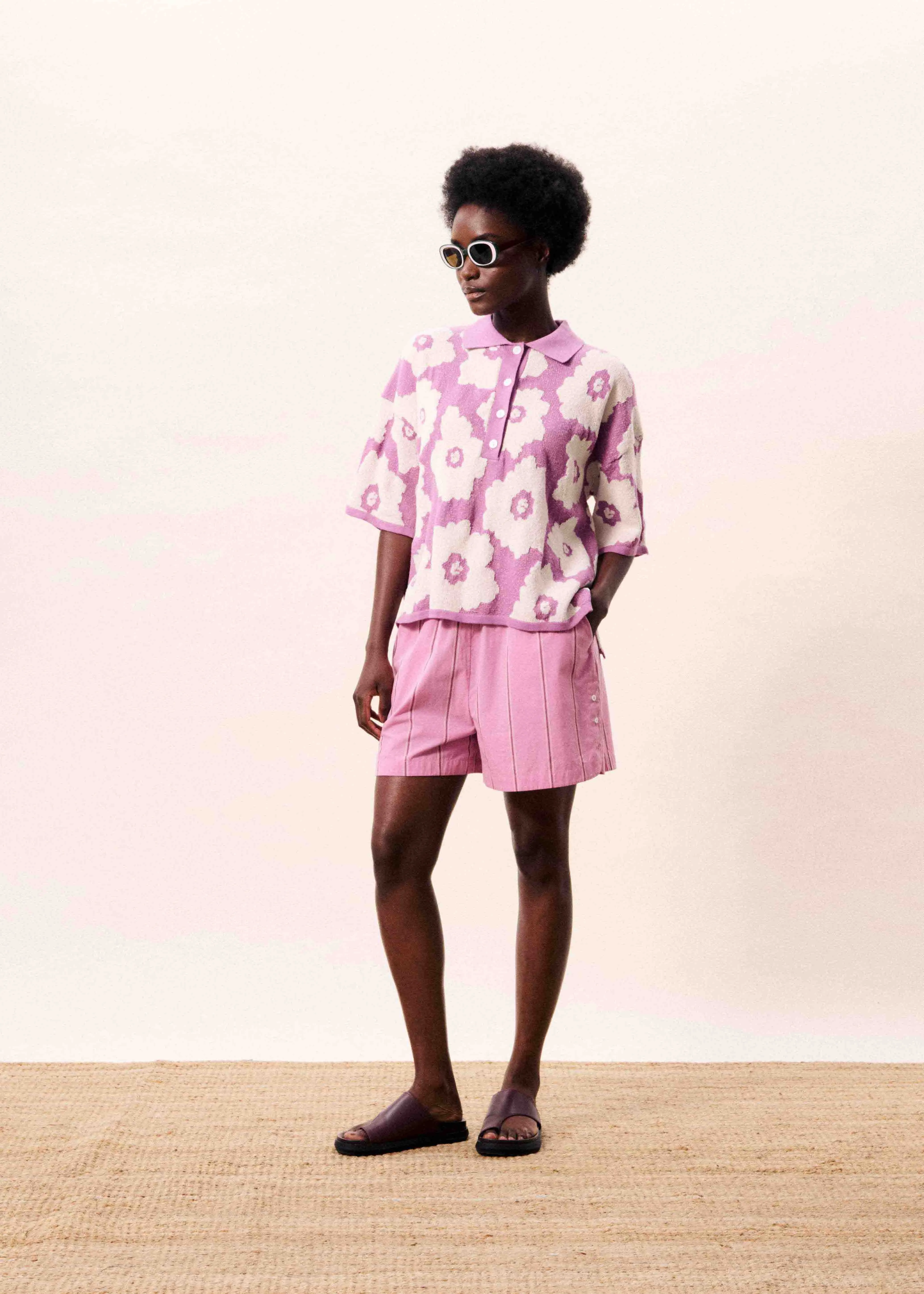 Polo TYPHA Violine sold by FRNCH