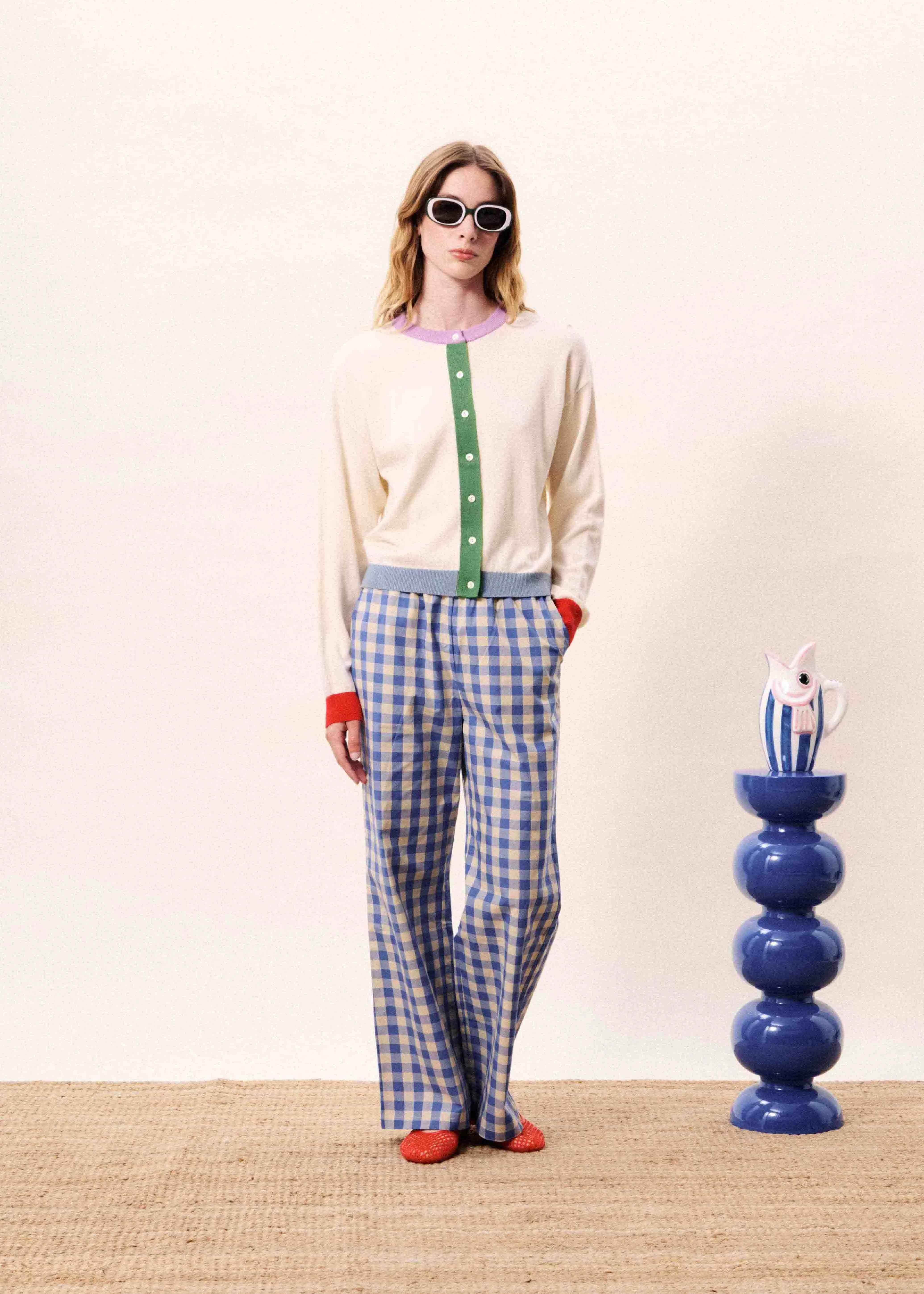 Cardigan PATRICK Creme sold by FRNCH product image thumbnail 3