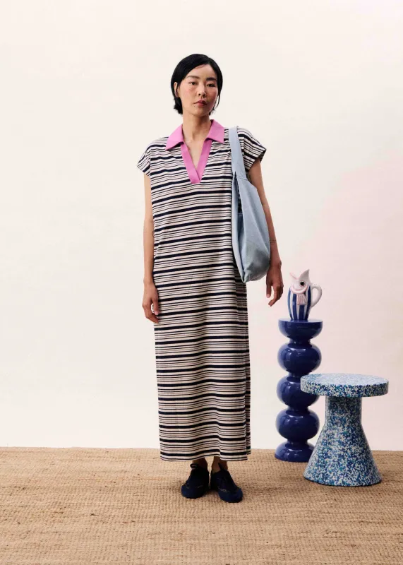 Robe CHACHAYA Bleu marine made by FRNCH