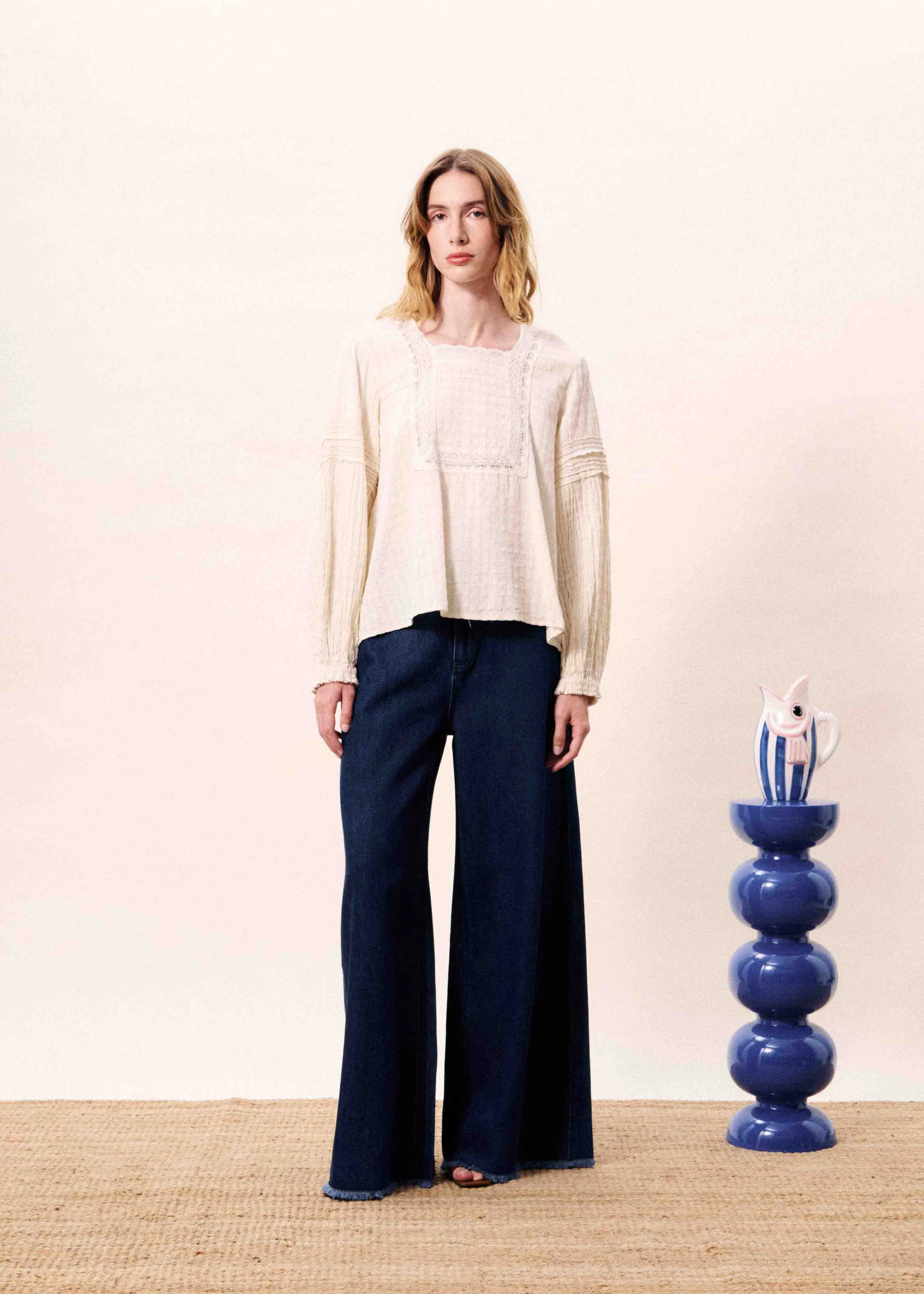 Blouse TEAHURA Beurre sold by FRNCH product image thumbnail 3