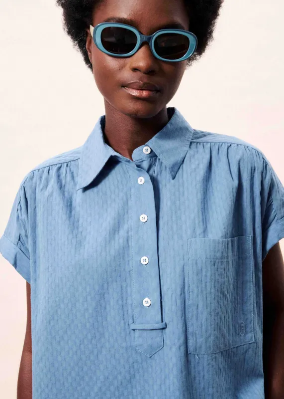 Top BRIZEA Bleu jean made by FRNCH