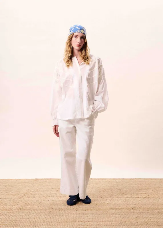 Blouse BRIELLE Blanc made by FRNCH