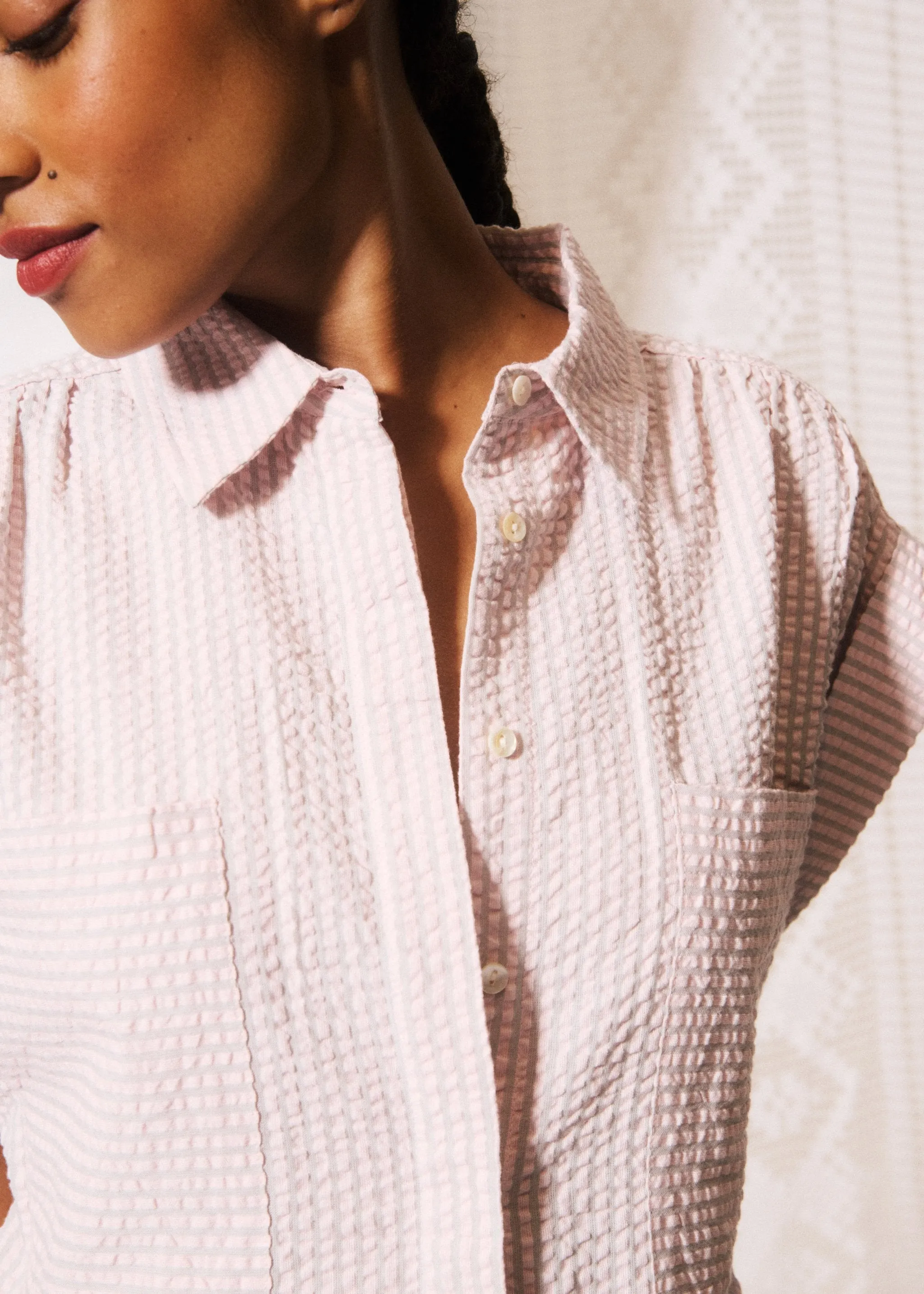 Chemise GAETANA Rose pale sold by FRNCH product image thumbnail 4