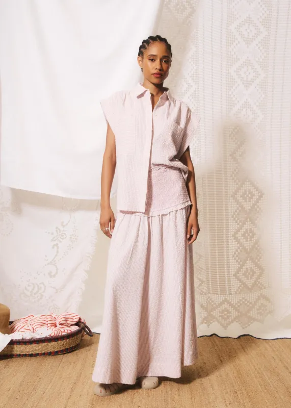 Chemise GAETANA Rose pale made by FRNCH