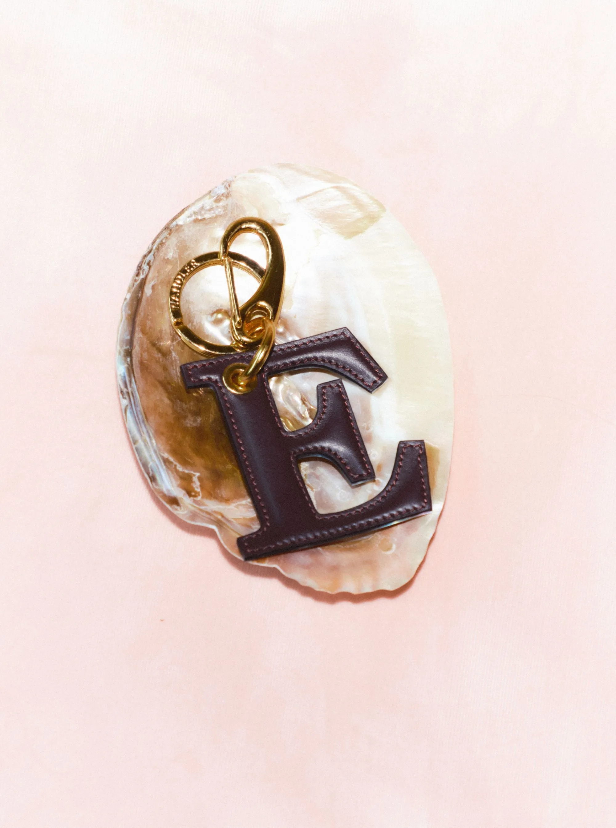 Bag Charm Letter - E - Grape sold by Wandler