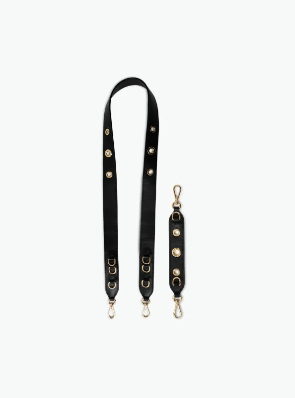 Strap Set  Hortensia Mini / Eyelets - Black sold by Wandler