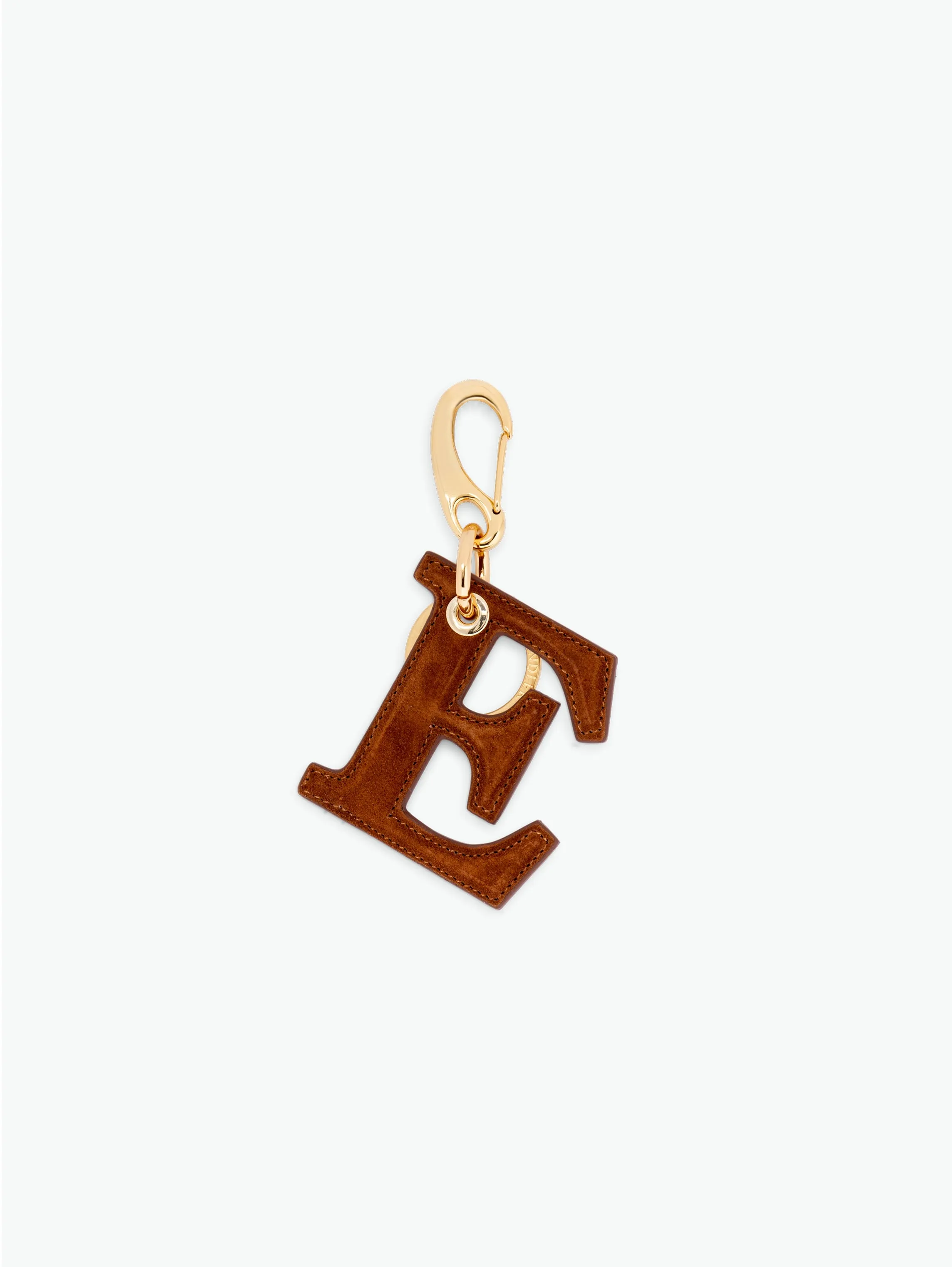 Bag Charm Letter - E - Tan Suede sold by Wandler