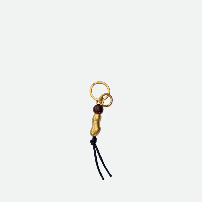 Bag Charm Beads - Gold Peanut made by Wandler