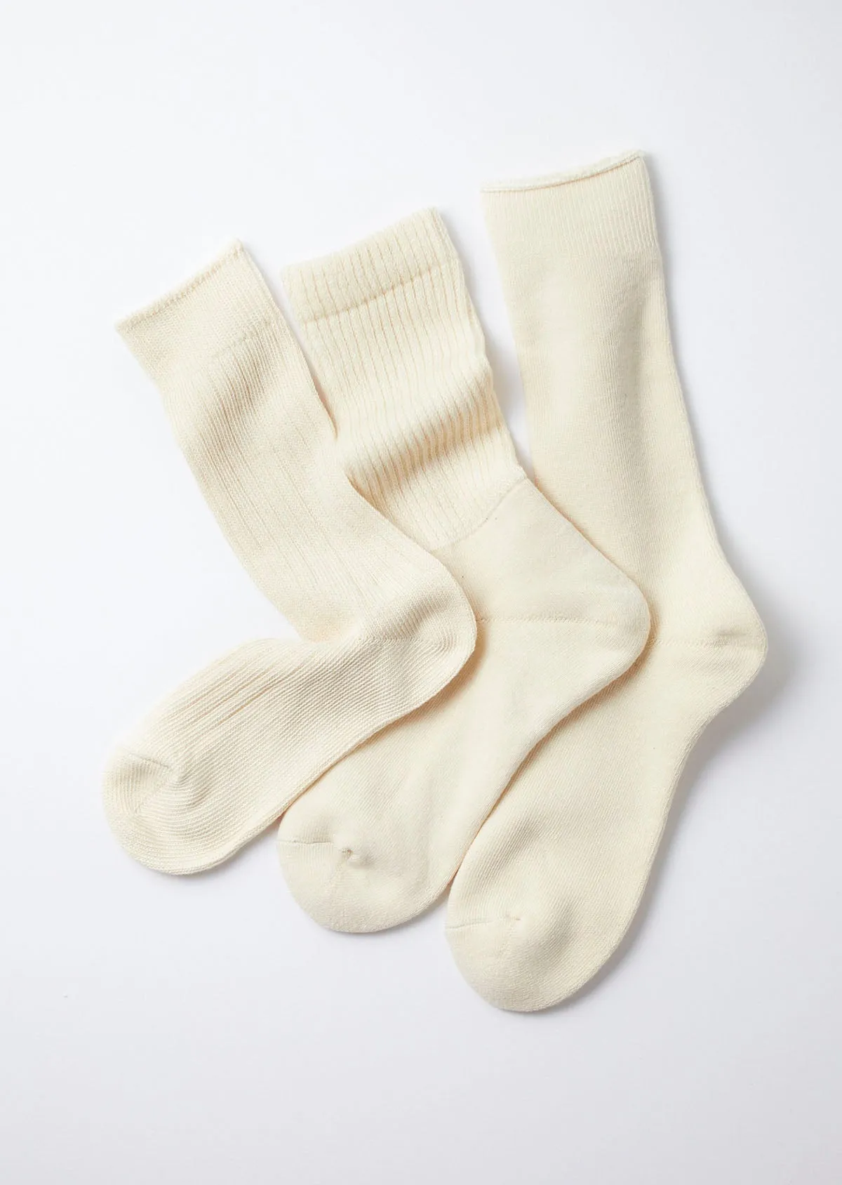 オーガニック デイリー3パック クルーソックス sold by ROTOTO product image thumbnail 2