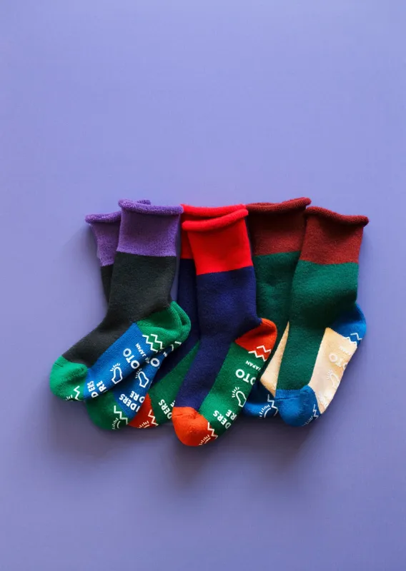 [ご購入の際、注意事項をご確認ください] ROTOTO x Outsiders Pile Room Multi Socks sold by ROTOTO