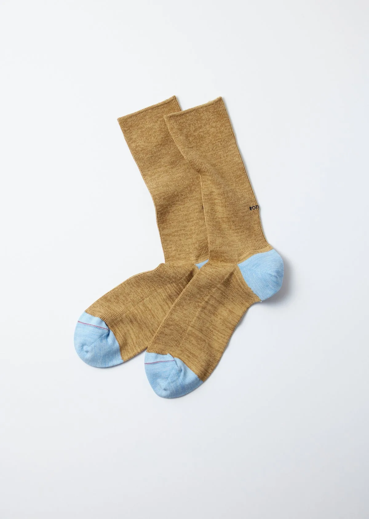 ORGANIC COTTON & RECYCLE POLYESTER RIBBED CREW SOCKS sold by ROTOTO product image thumbnail 2