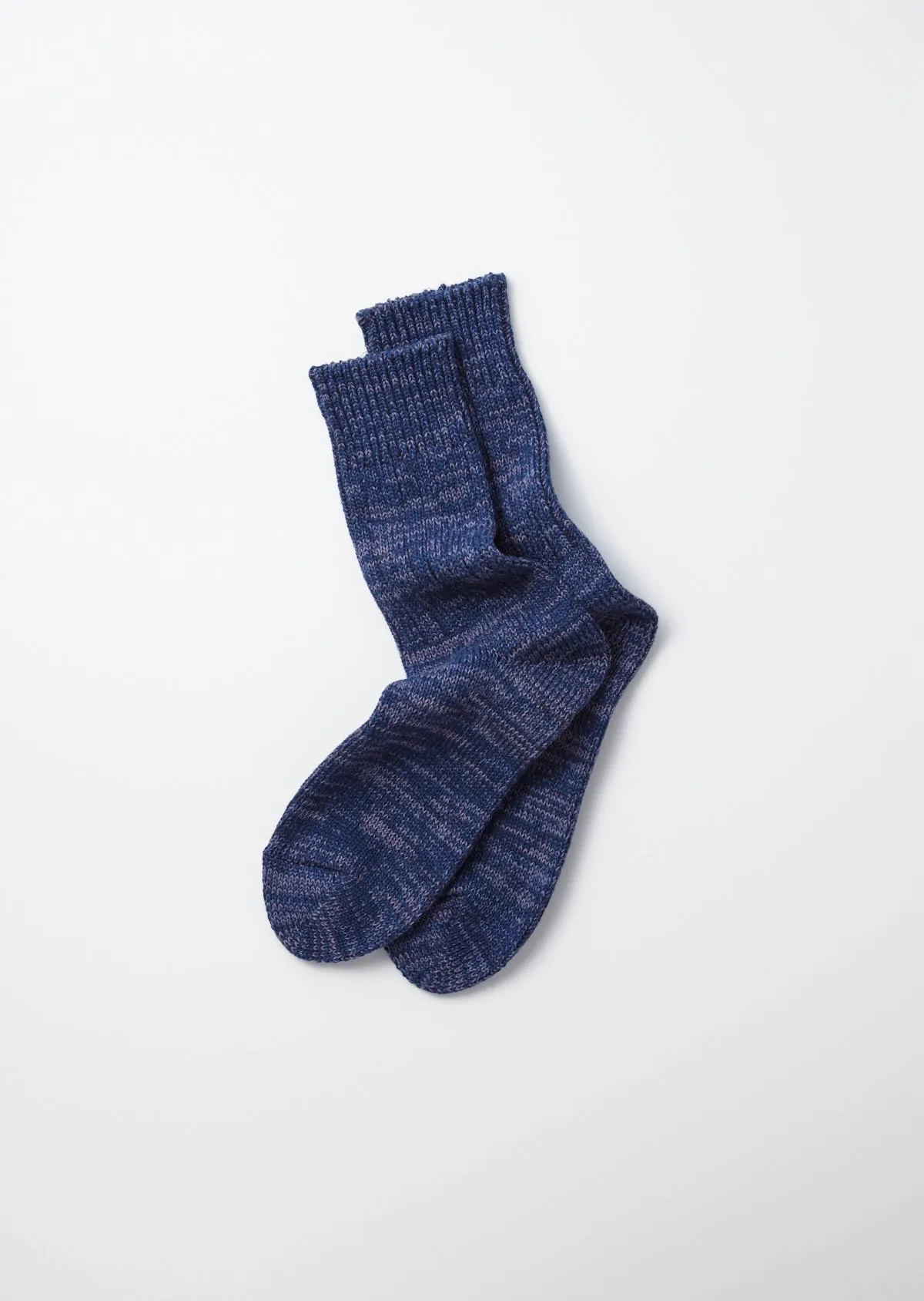 INDIGO TONE CREW SOCKS sold by ROTOTO product image thumbnail 2