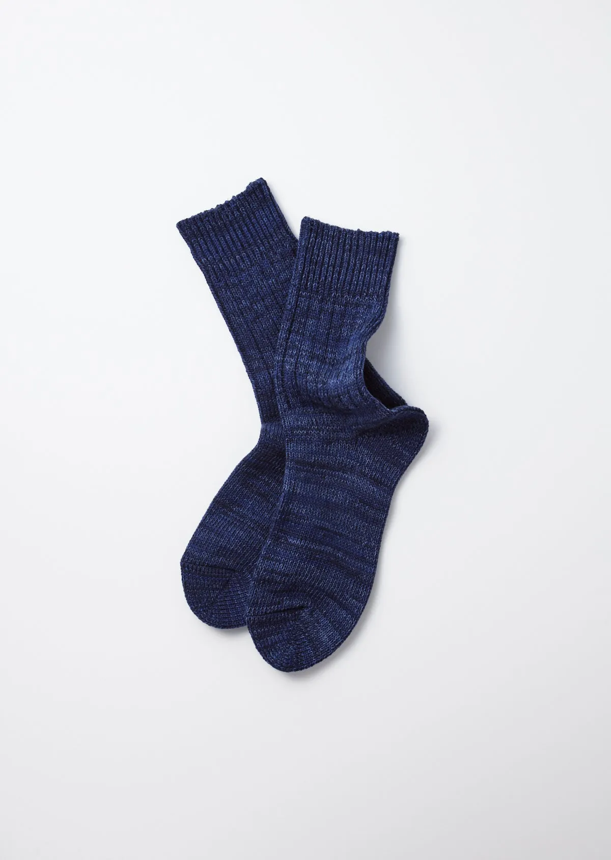 INDIGO TONE CREW SOCKS sold by ROTOTO product image thumbnail 3