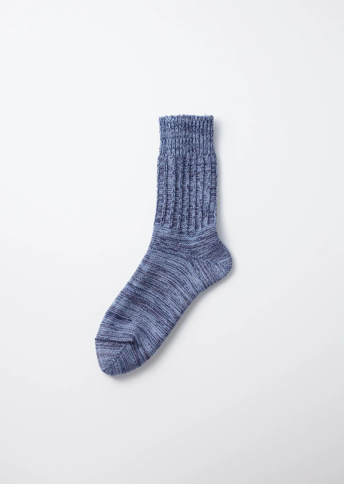 INDIGO TONE CREW SOCKS sold by ROTOTO product image thumbnail 4