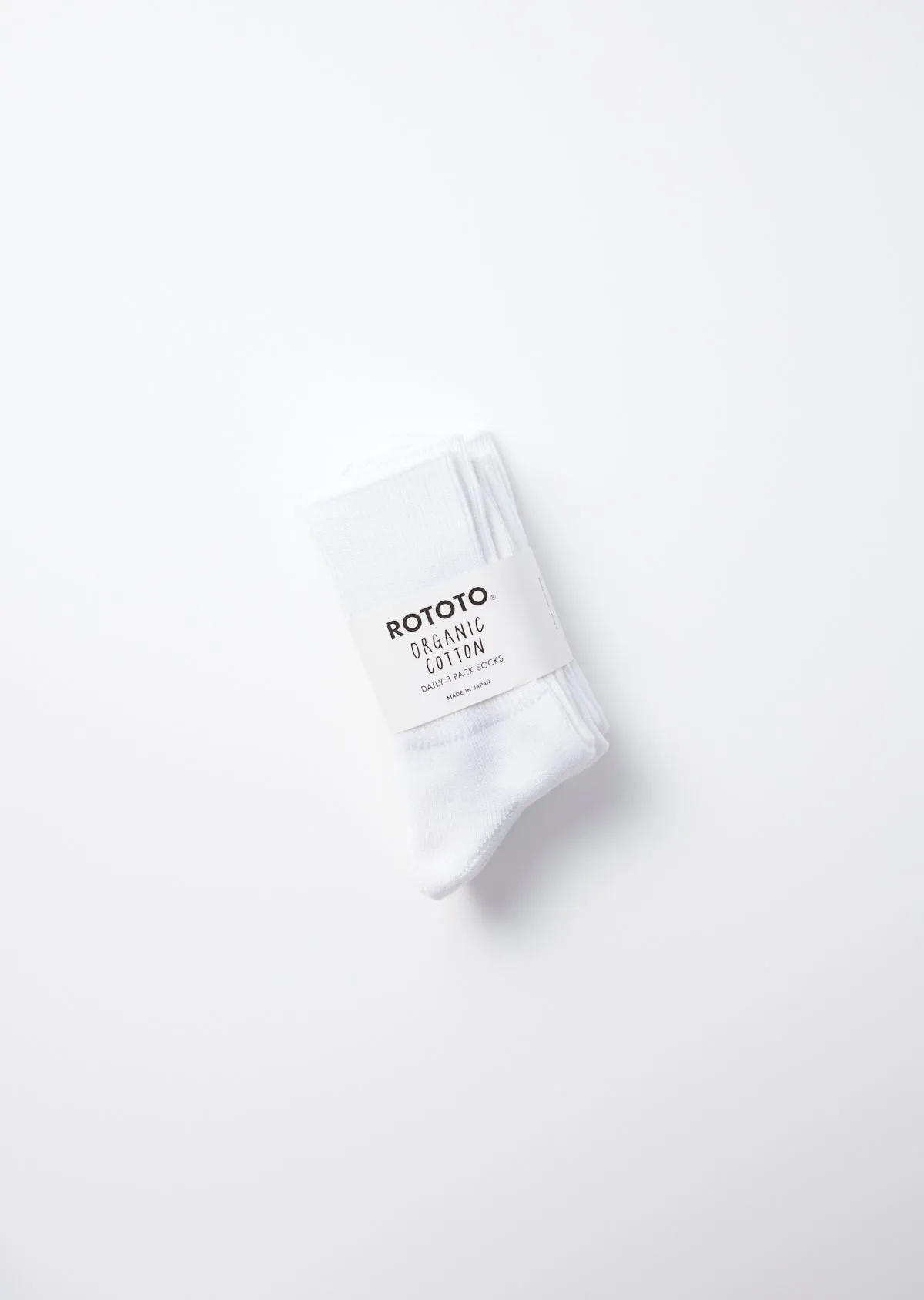 オーガニック デイリー3パック リブクルーソックス sold by ROTOTO product image thumbnail 5