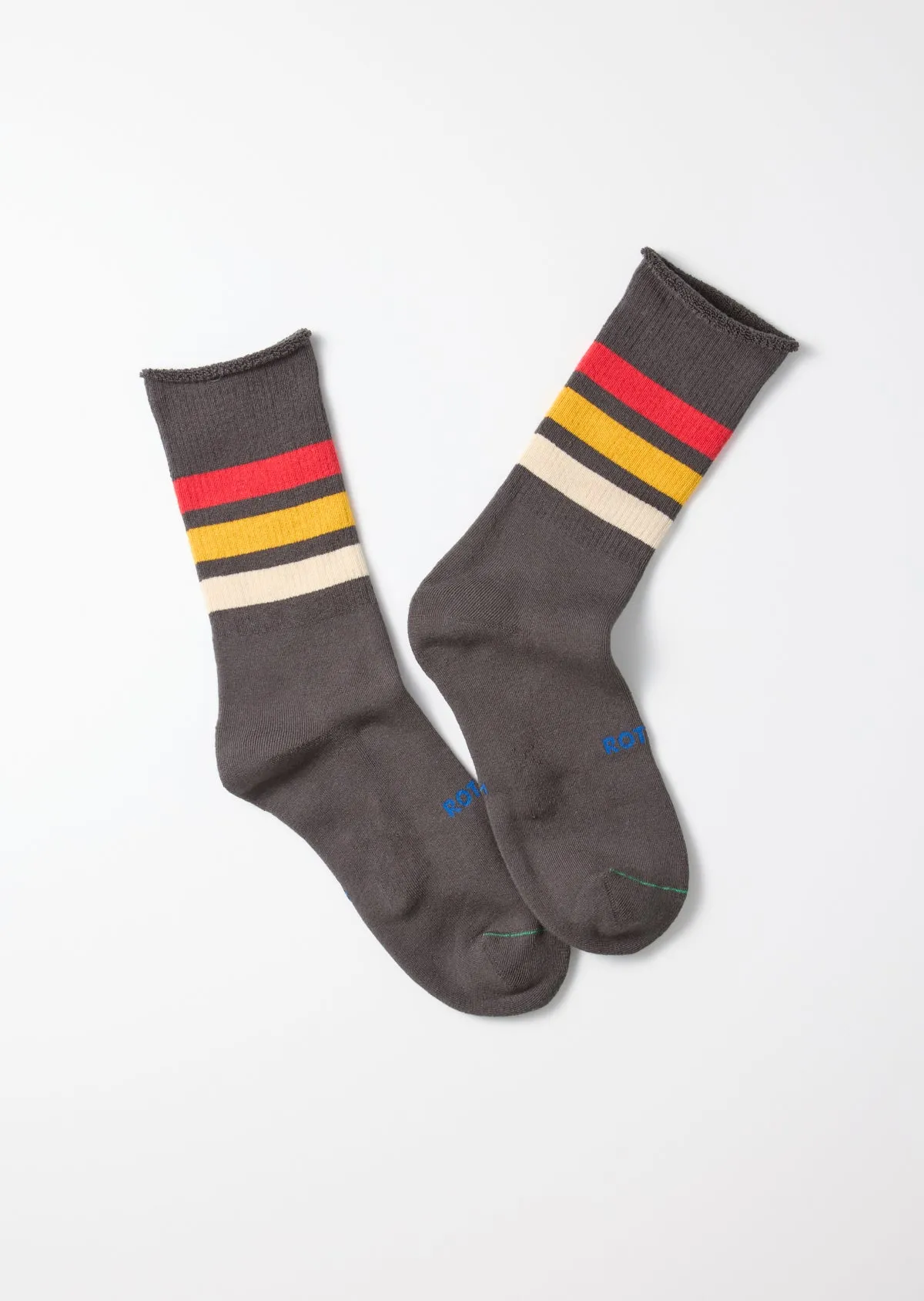 FINE PILE STRIPED CREW SOCKS sold by ROTOTO product image thumbnail 4